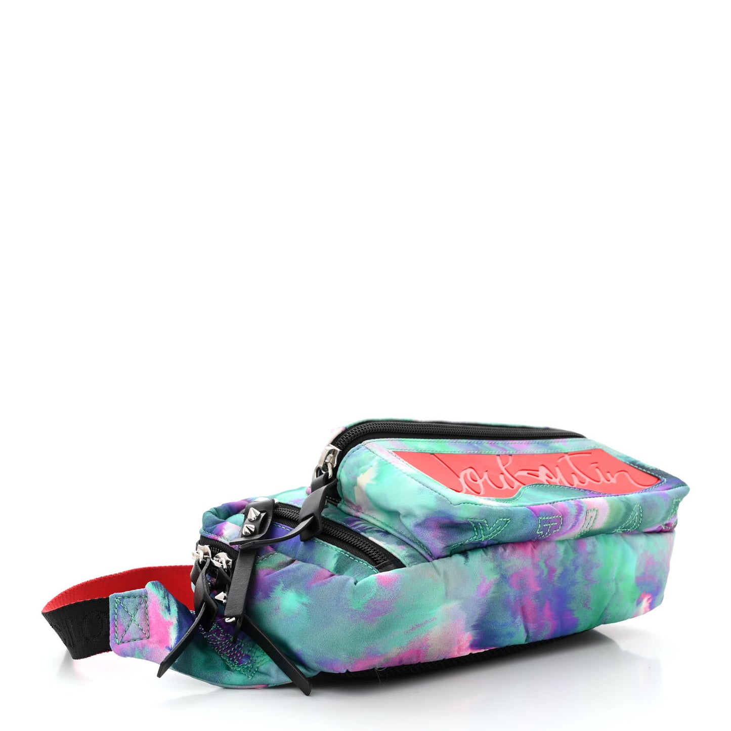 Nylon Loubideal Sneaker Sole Belt Bag Blue Multicolor