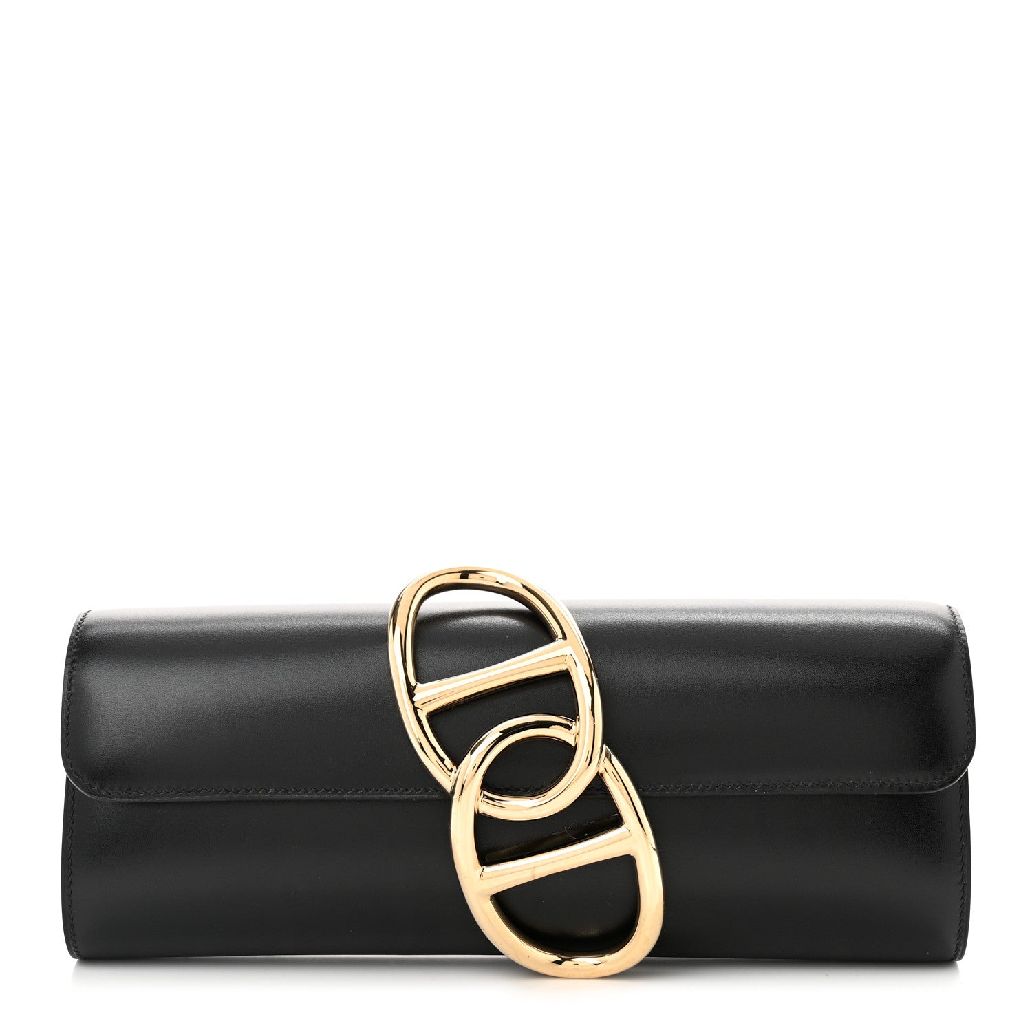 Hermes Box Egee Clutch Black 1683139 – FASHIONPHILE
