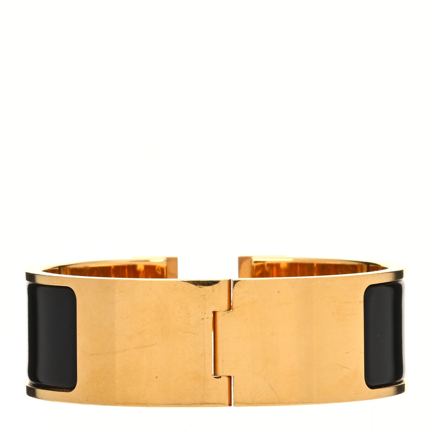 Enamel Wide Clic Clac H Bracelet PM Black