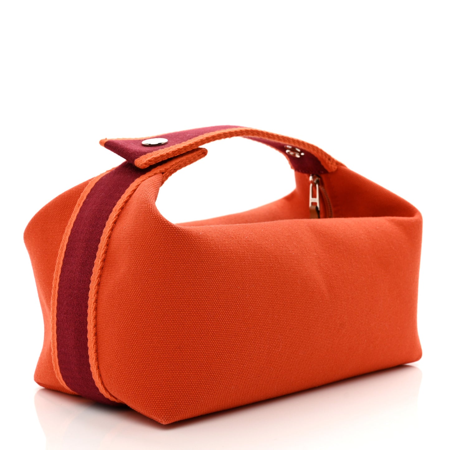 Canvas Small Bride-A-Brac Pouch Orange Burgundy