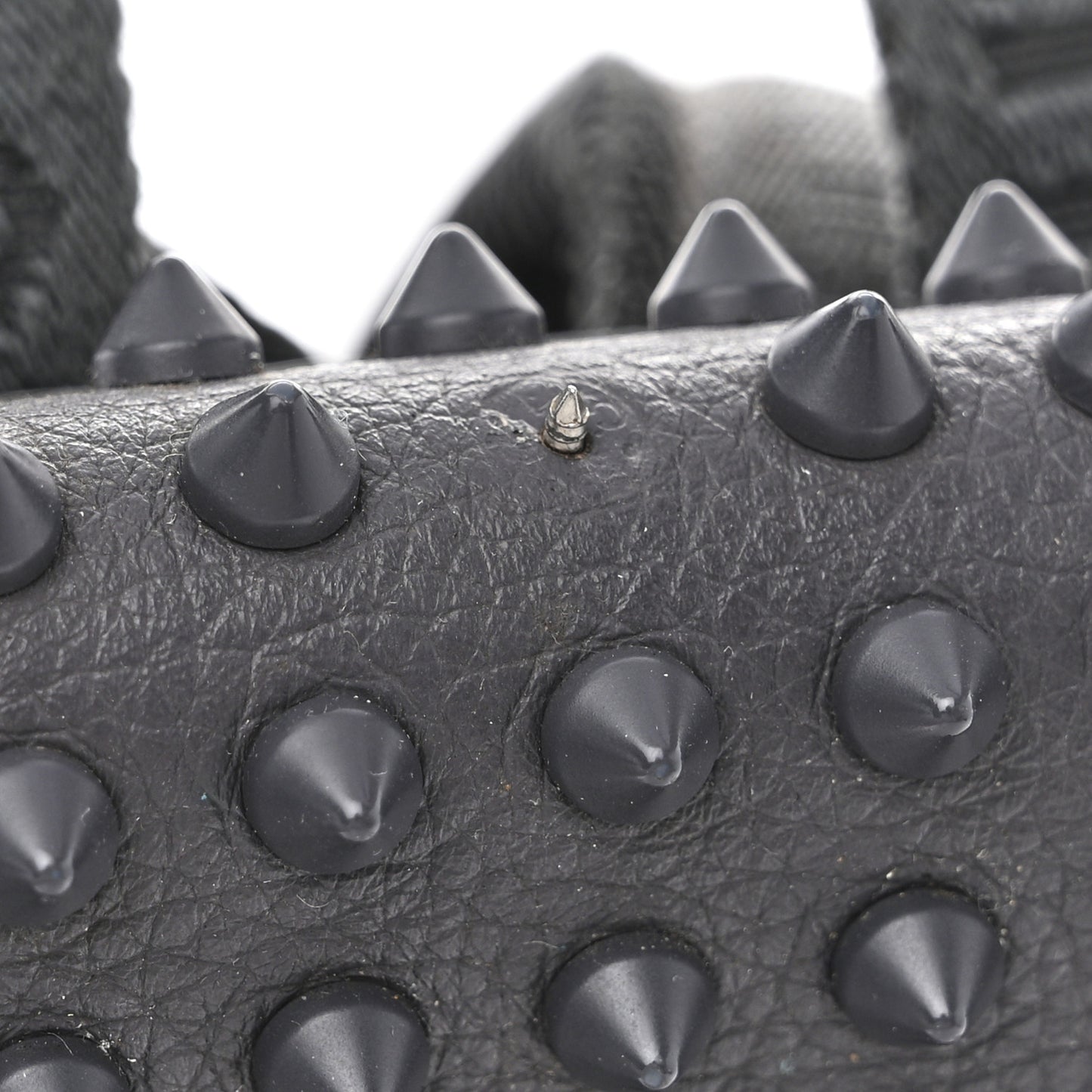Calfskin Spiked Small Explorafunk Backpack Charbon