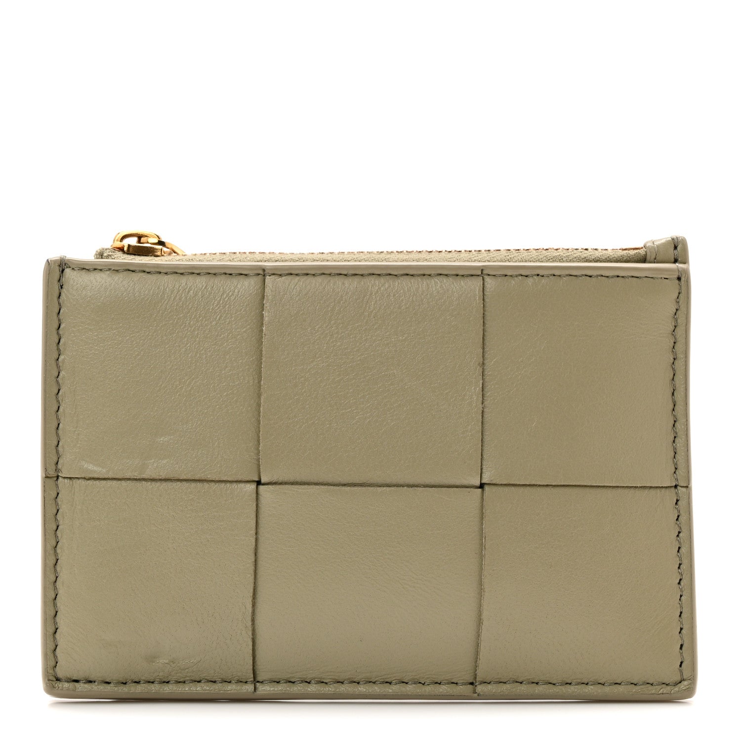 Bottega Veneta Nappa Maxi Intrecciato Cassette Zipped Card Case