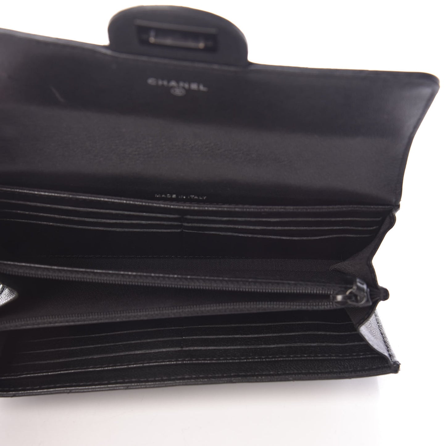 Sheepskin Chevron Quilted 2.55 Reissue Flap Wallet So Black