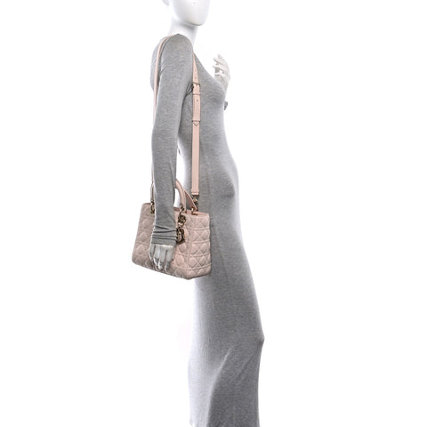 Lambskin Cannage Medium Lady Dior Light Pink