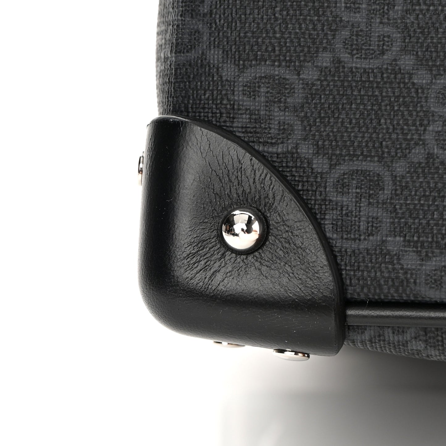 GG Supreme Monogram Selleria Calfskin Square Messenger Bag Black