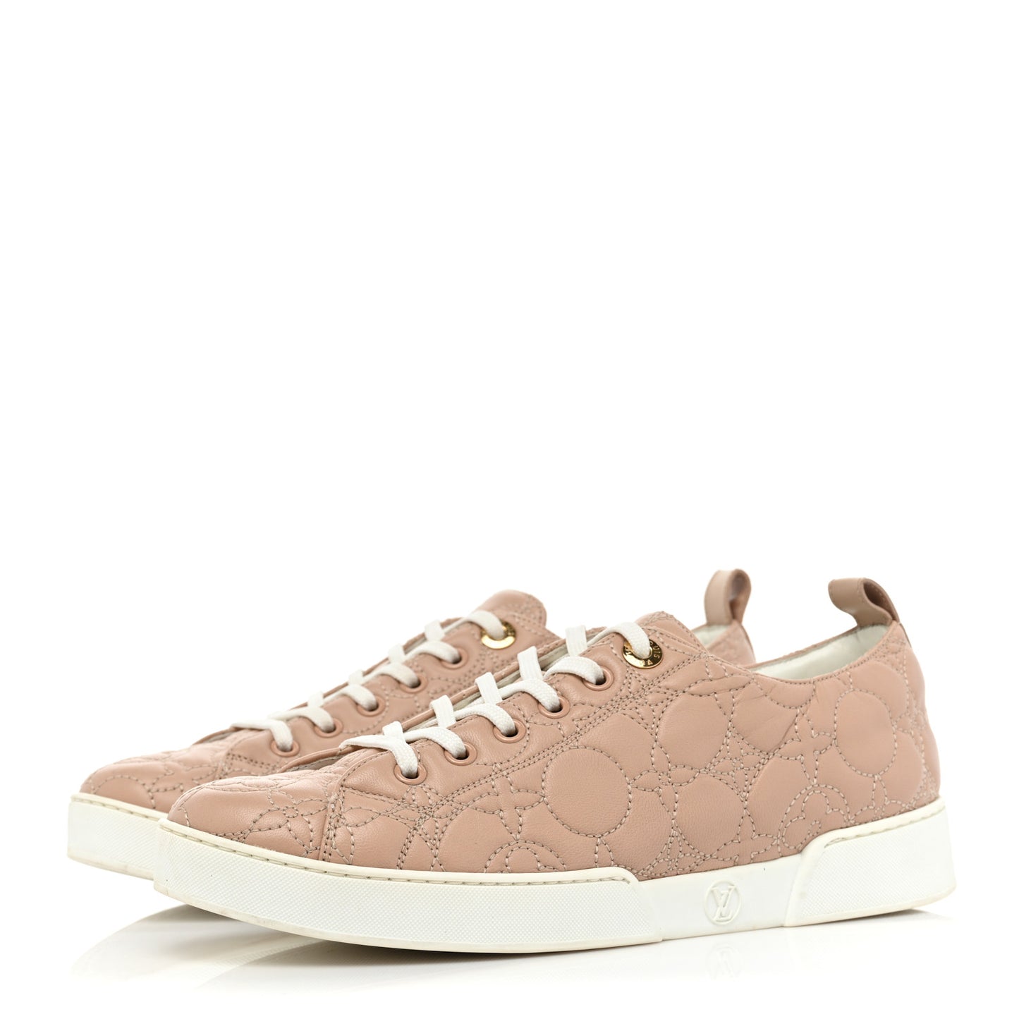 Calfskin Monogram Stellar Sneakers 37.5 Blush