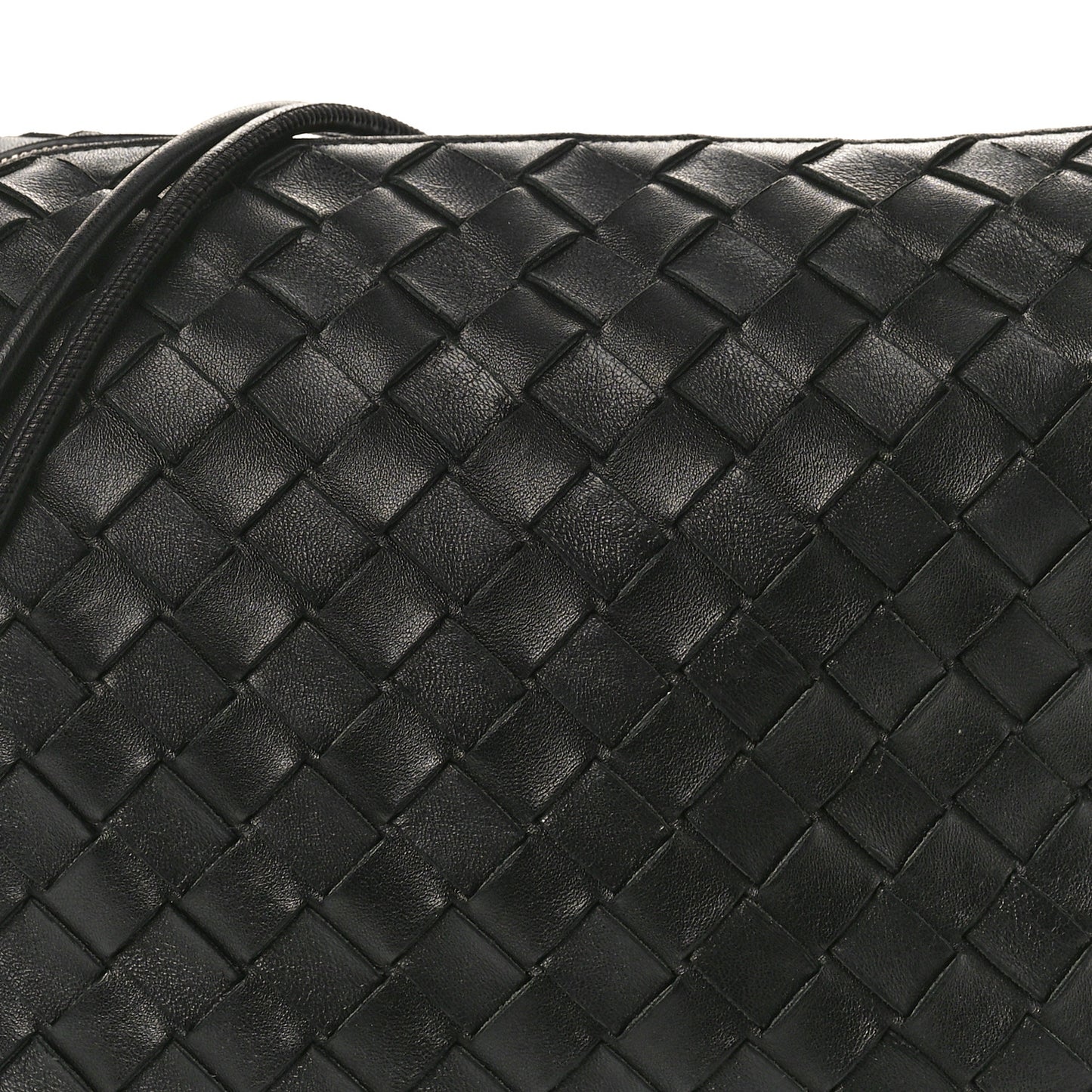 Nappa Intrecciato Medium Loop Camera Bag Black