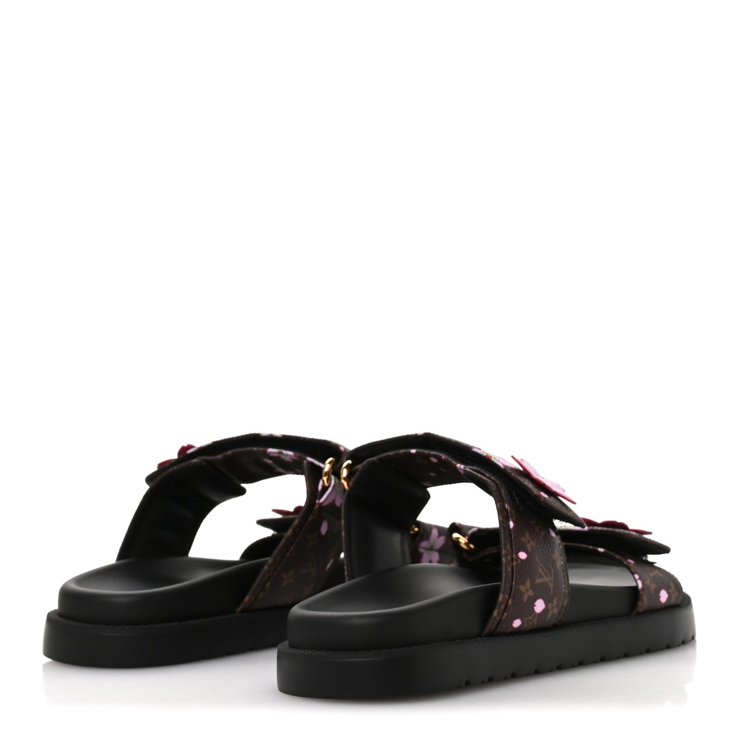 LV X TM Monogram LV Sunset Flat Comfort Mule 38.5 Sakura Brown
