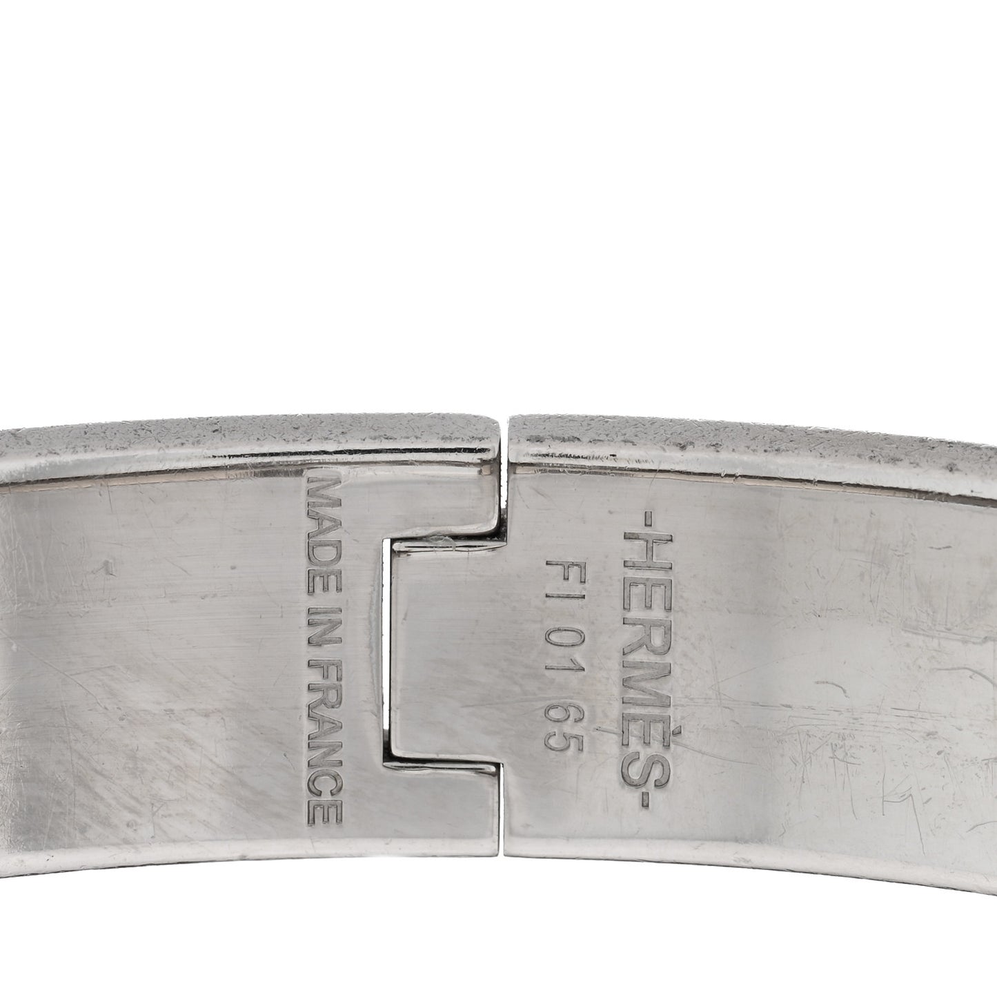 Enamel Narrow Clic Clac H Bracelet PM Bleu Lin