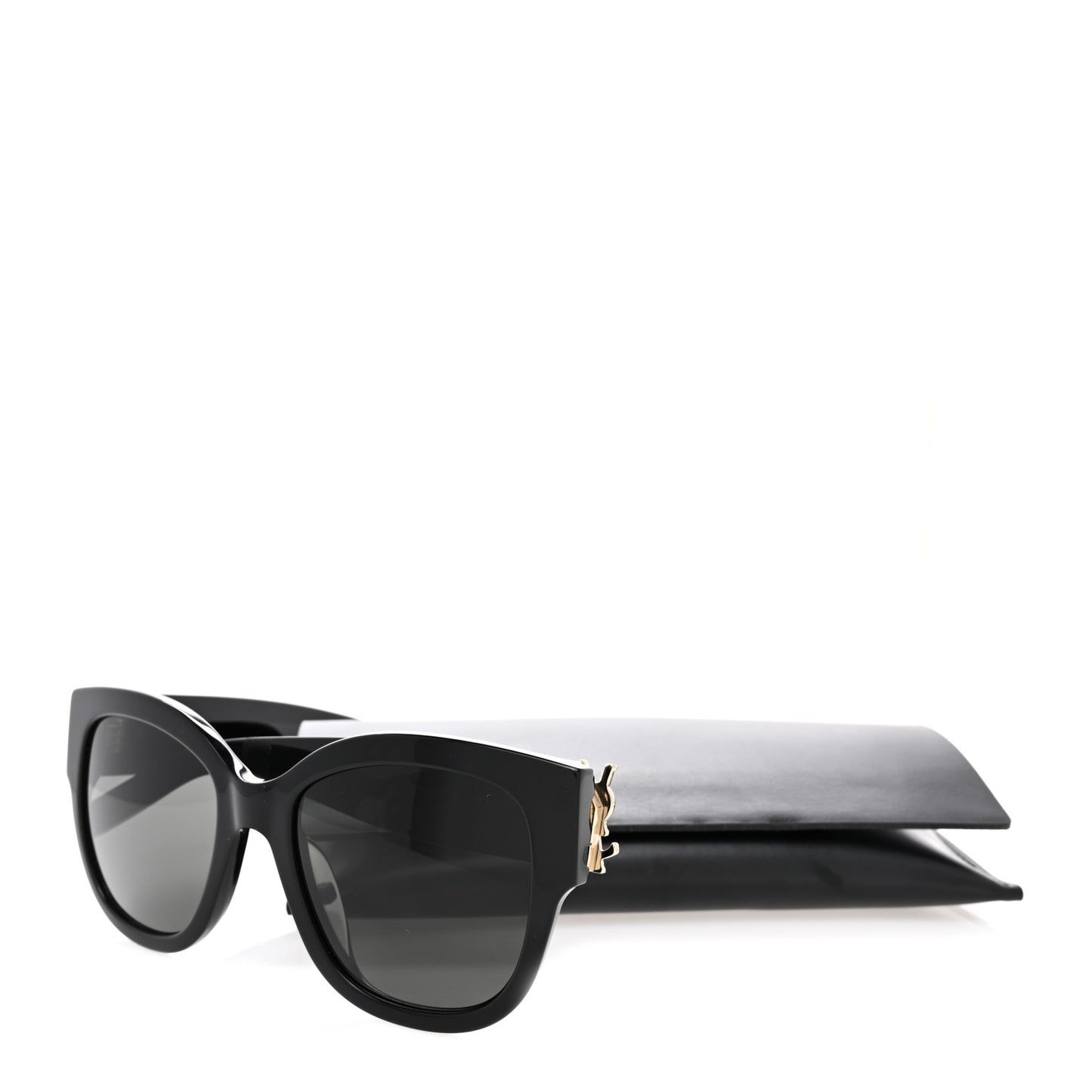 Acetate Cateye Sunglasses SL M95 F Black