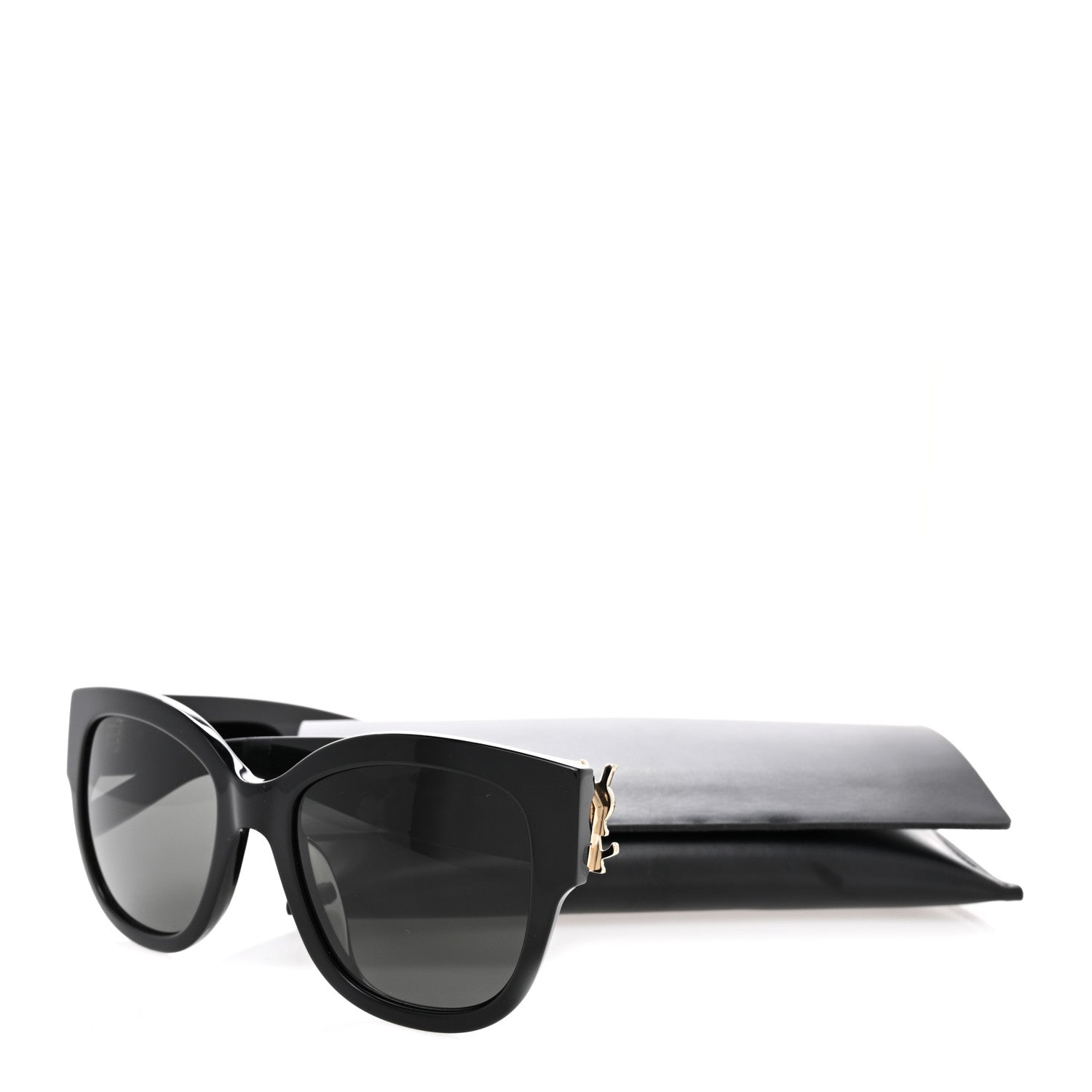 Saint Laurent Acetate Cateye Sunglasses SL M95 F Black 7 of 7