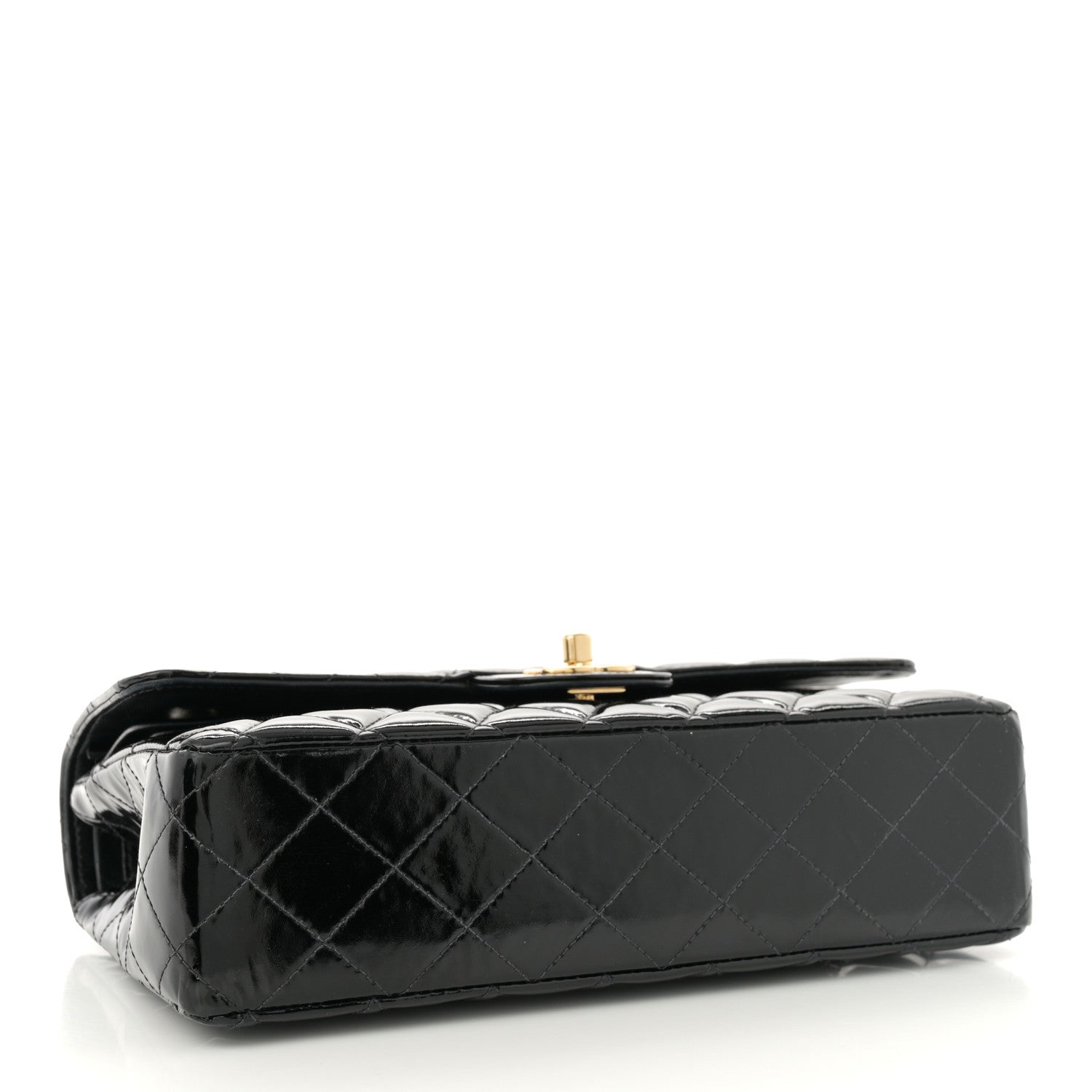 Chanel Patent Quilted Medium Double Flap Black 4 of 14