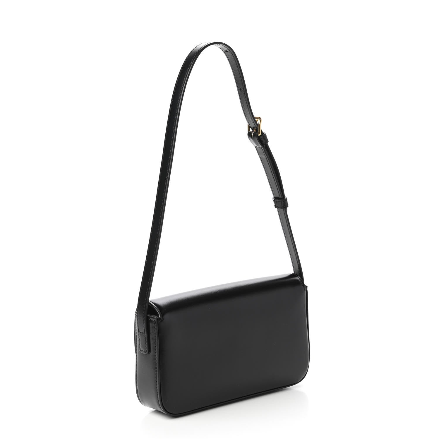 Celine Shiny Calfskin Triomphe Black 3 of 10