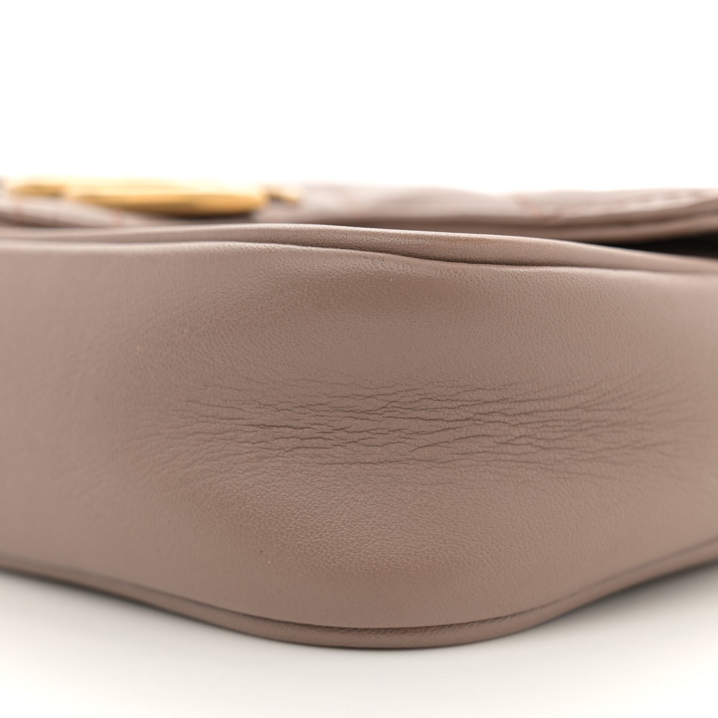 Calfskin Matelasse Super Mini GG Marmont Shoulder Bag Porcelain Rose