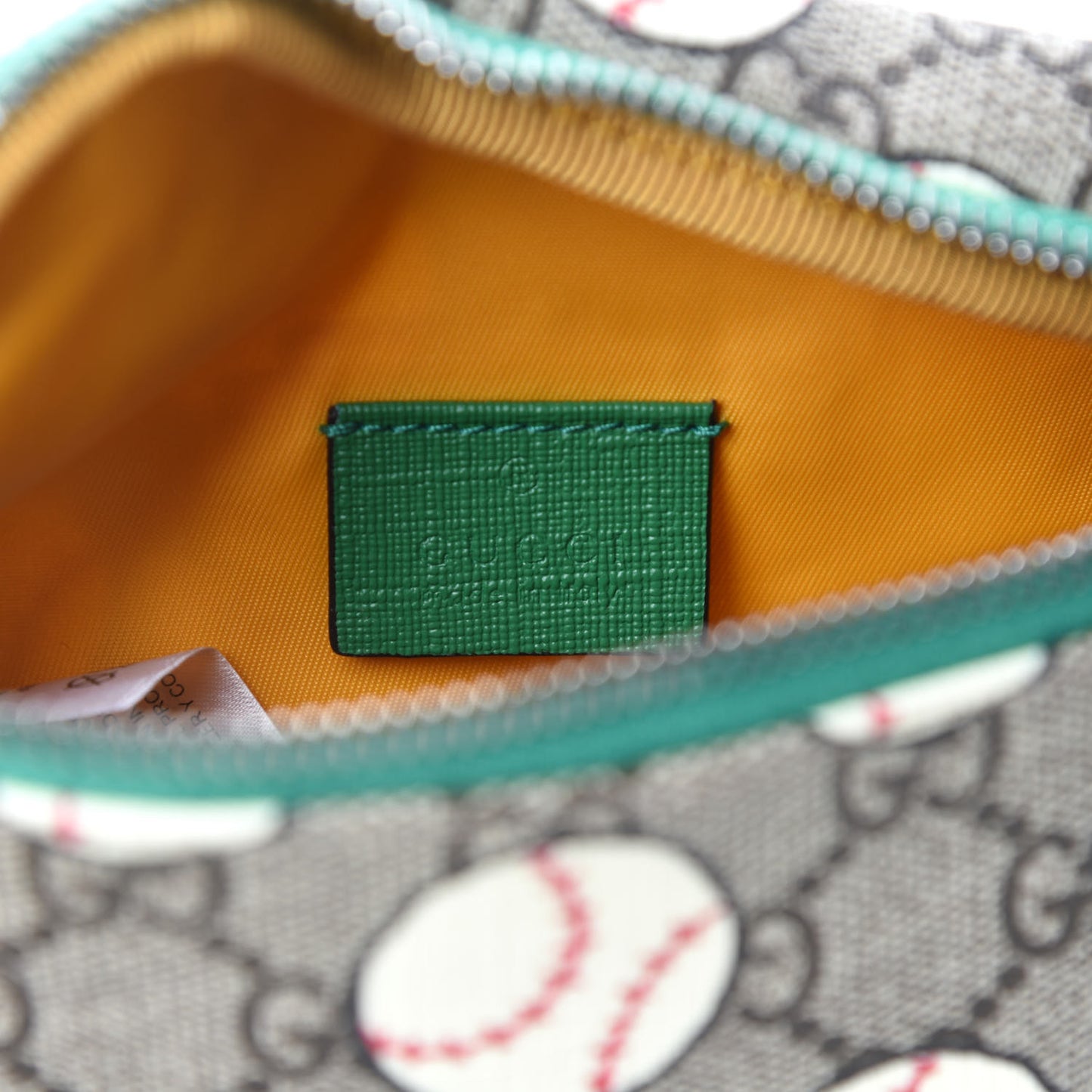 GG Supreme Monogram Baseballs Web Childrens Belt Bag