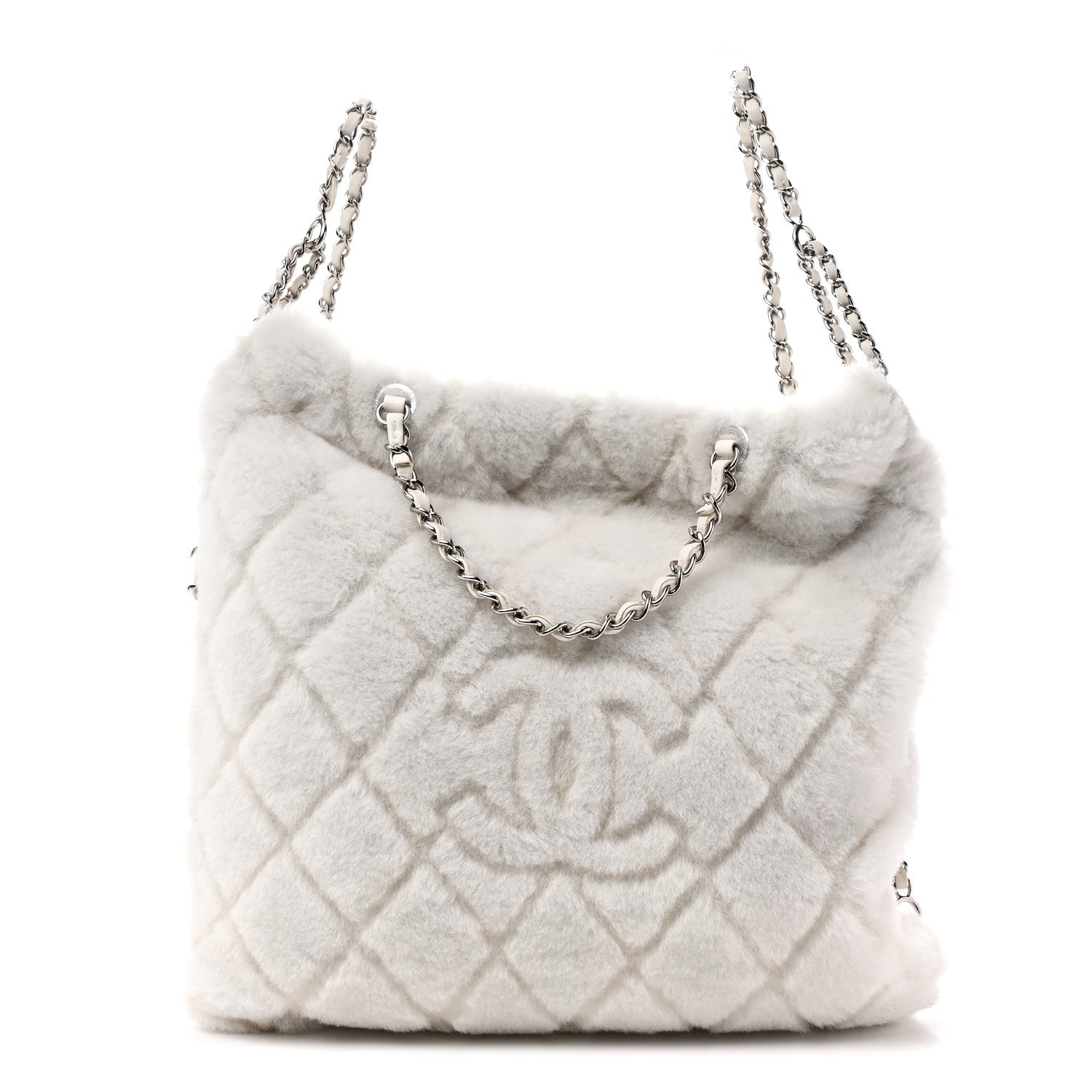 Chanel Shearling Coco Neige Backpack White 1907121 – FASHIONPHILE