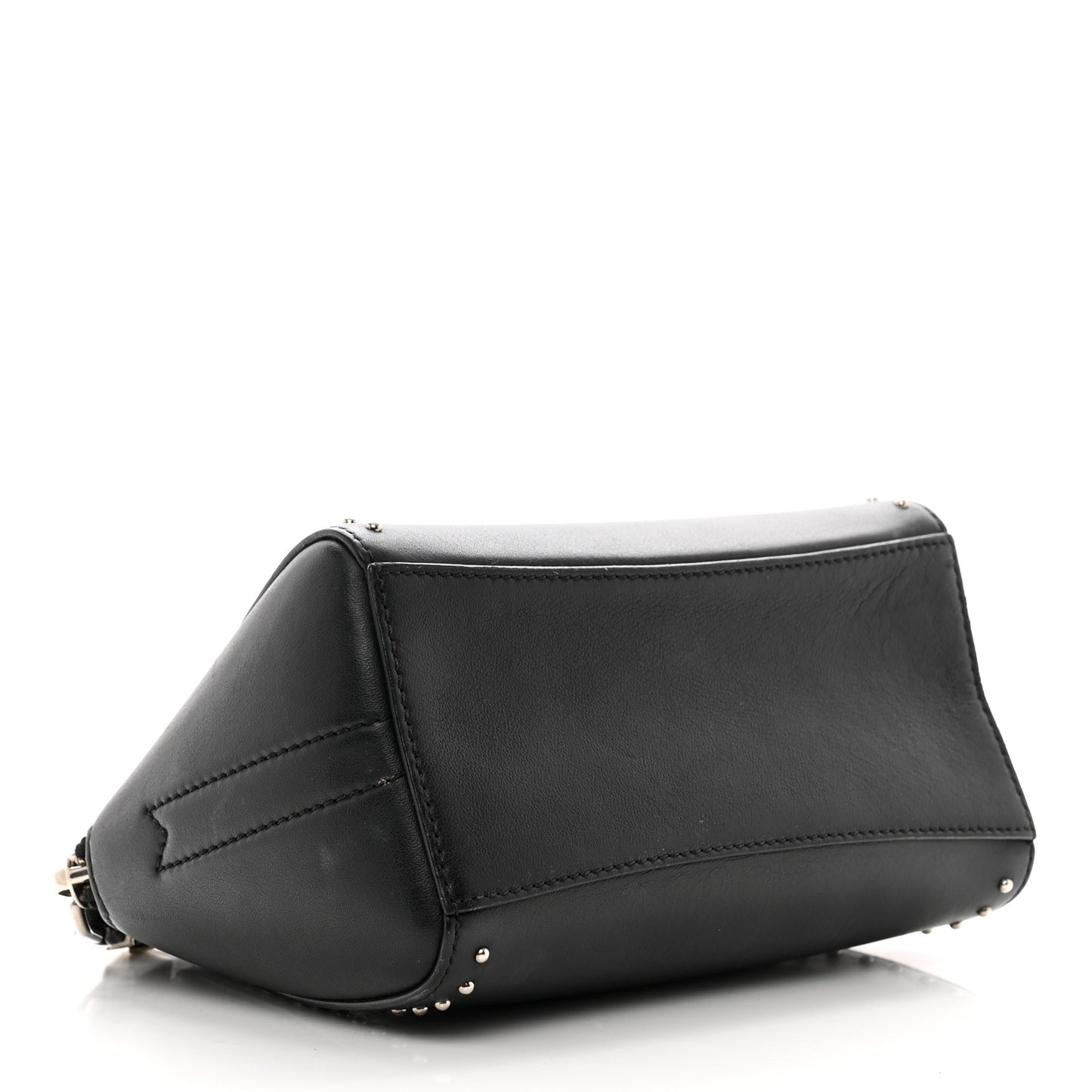 Calfskin Small Studded Antigona Beauty Wristlet Black