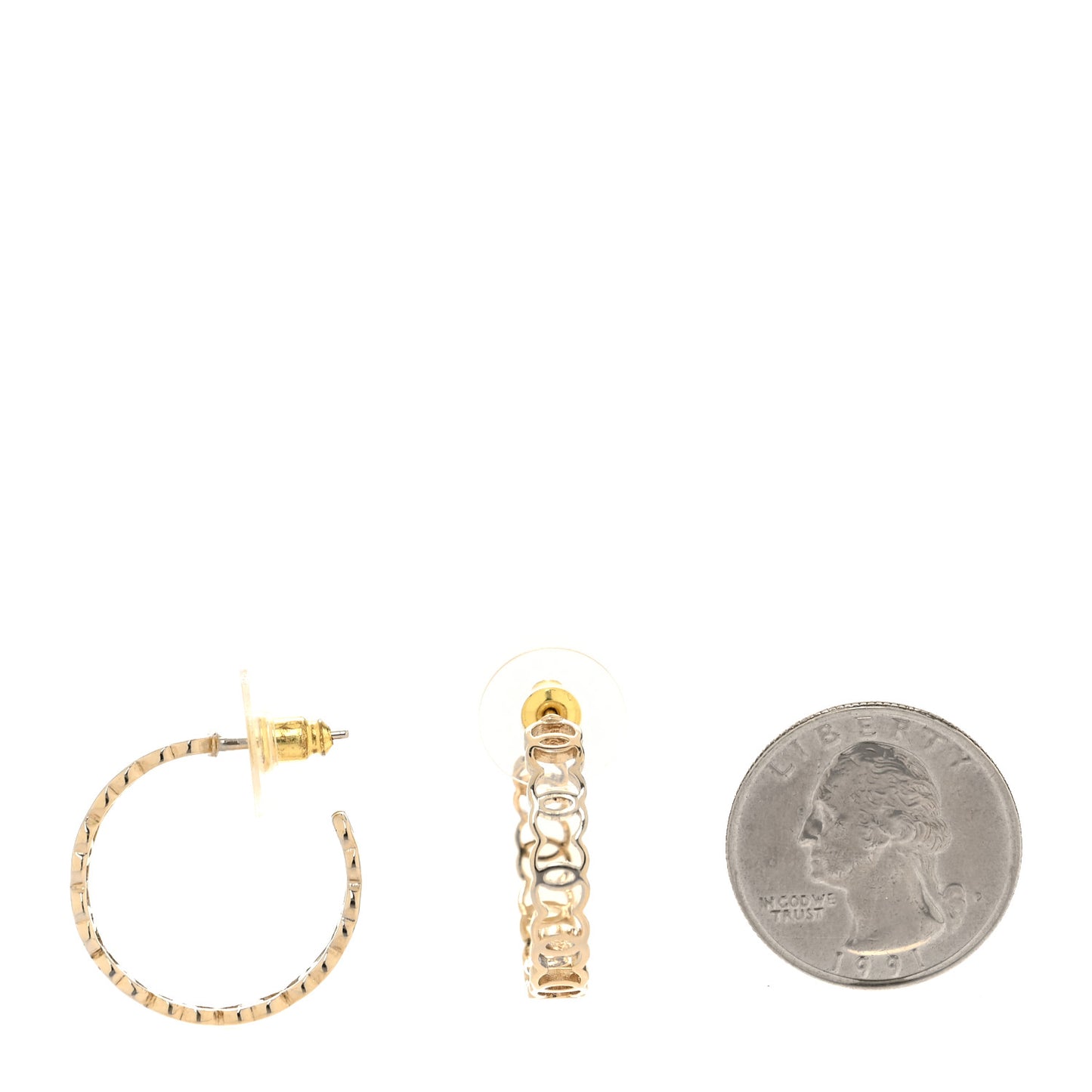 CC Hoop Earrings Gold