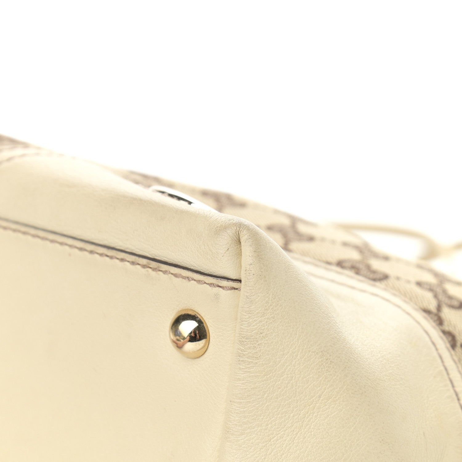 Gucci Monogram Medium New Britt Tote Off White 10 of 15