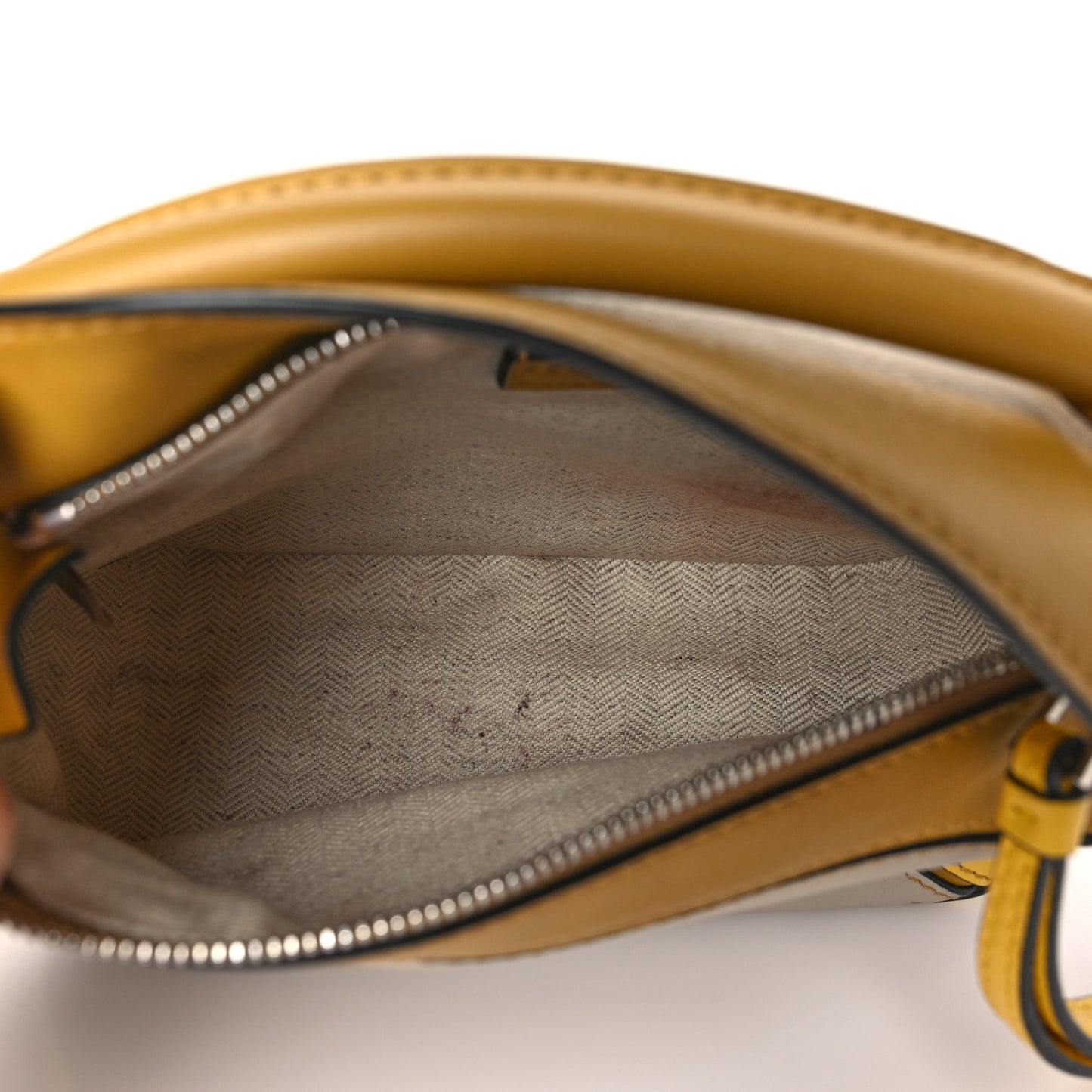 Grained Calfskin Mini Puzzle Bag Ocre Yellow