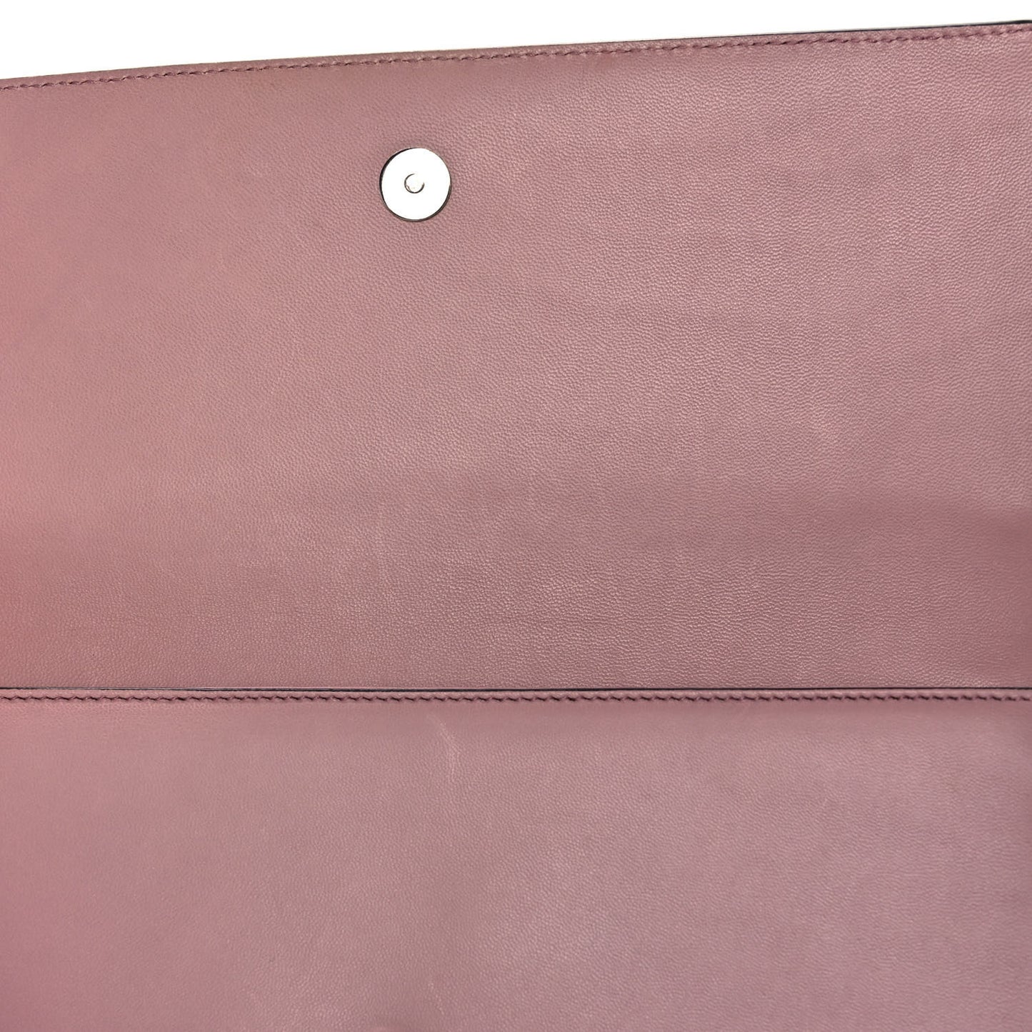 Nappa Crystal Triangles Clutch Rose Baby Candy Rame