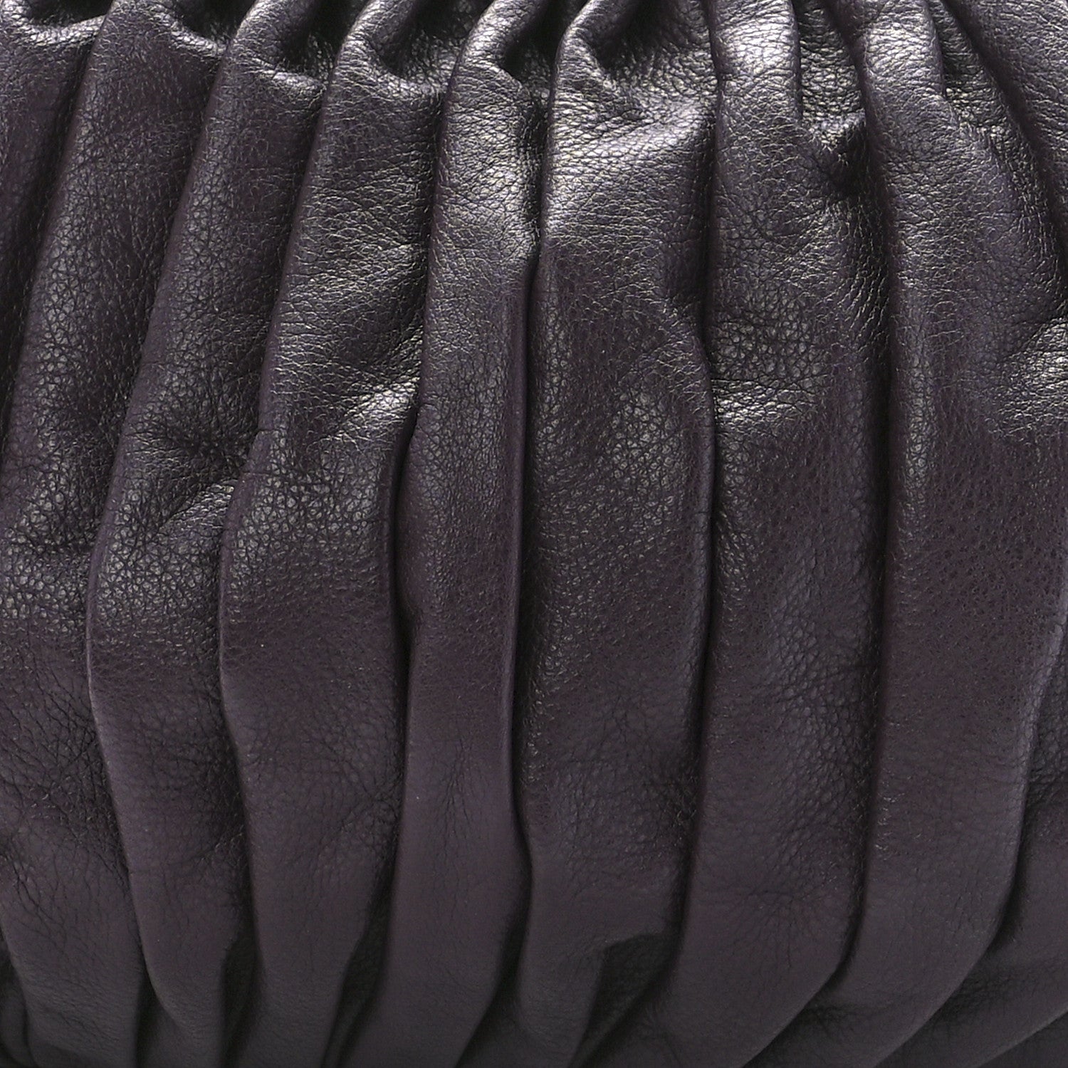 Mansur Gavriel Calfskin Pleated Balloon Bag Eggplant 8 of 11