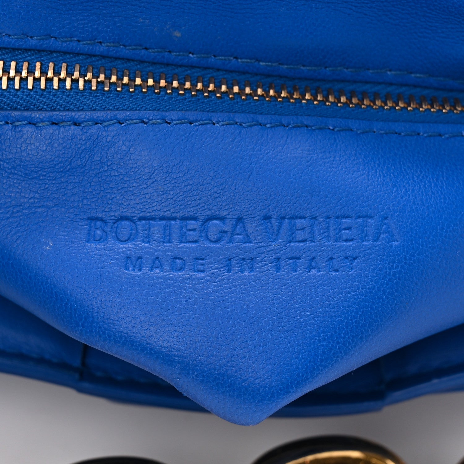 Bottega Veneta Lambskin Maxi Intreccio Padded Chain Cassette Crossbody Bag Cobalt 6 of 11