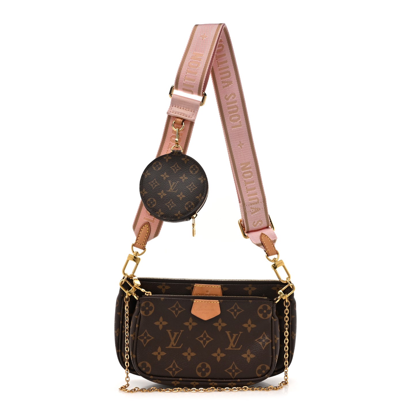 Monogram Multi Pochette Accessories Rose Clair