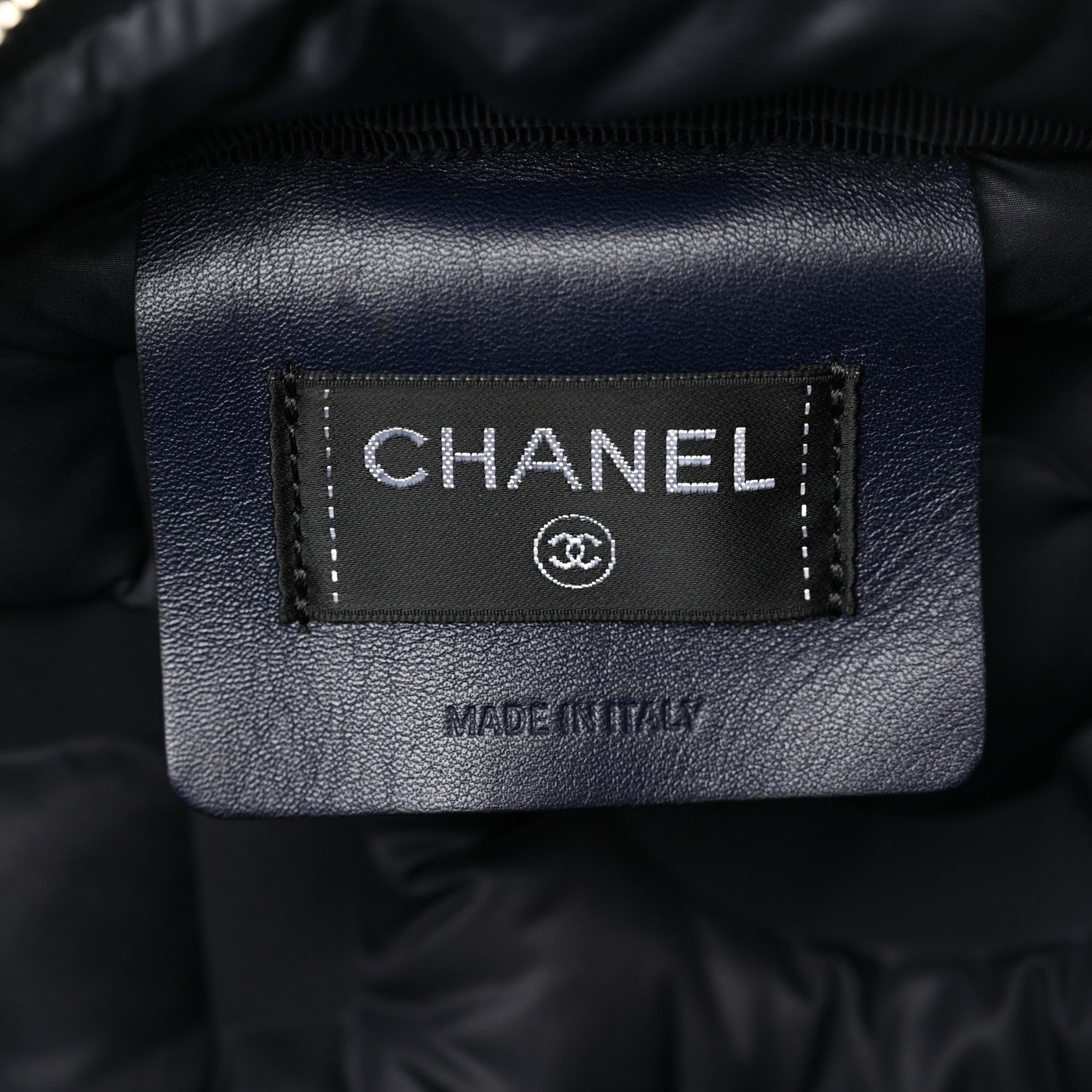 Chanel Nylon Embossed Doudoune Backpack Silver 6 of 11