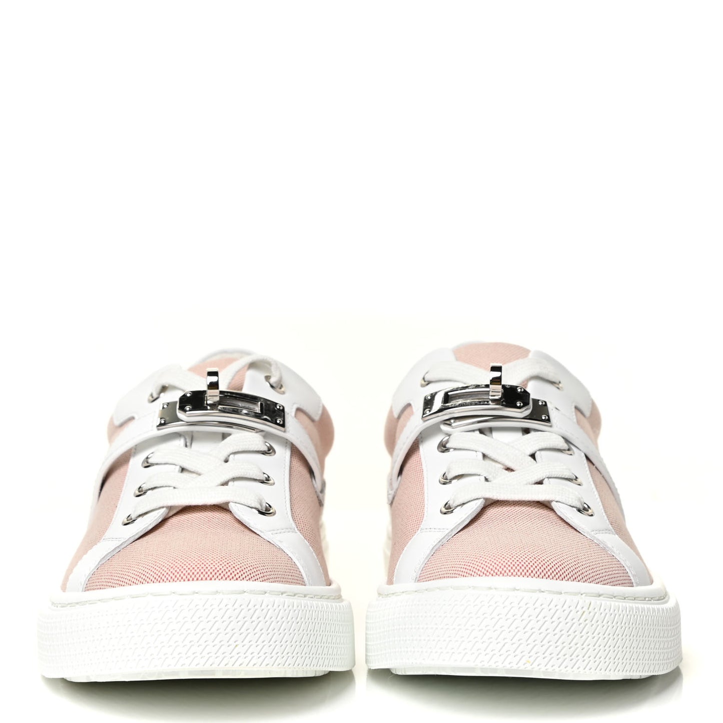 Calfskin Canvas Day Sneakers 37 Framboise White
