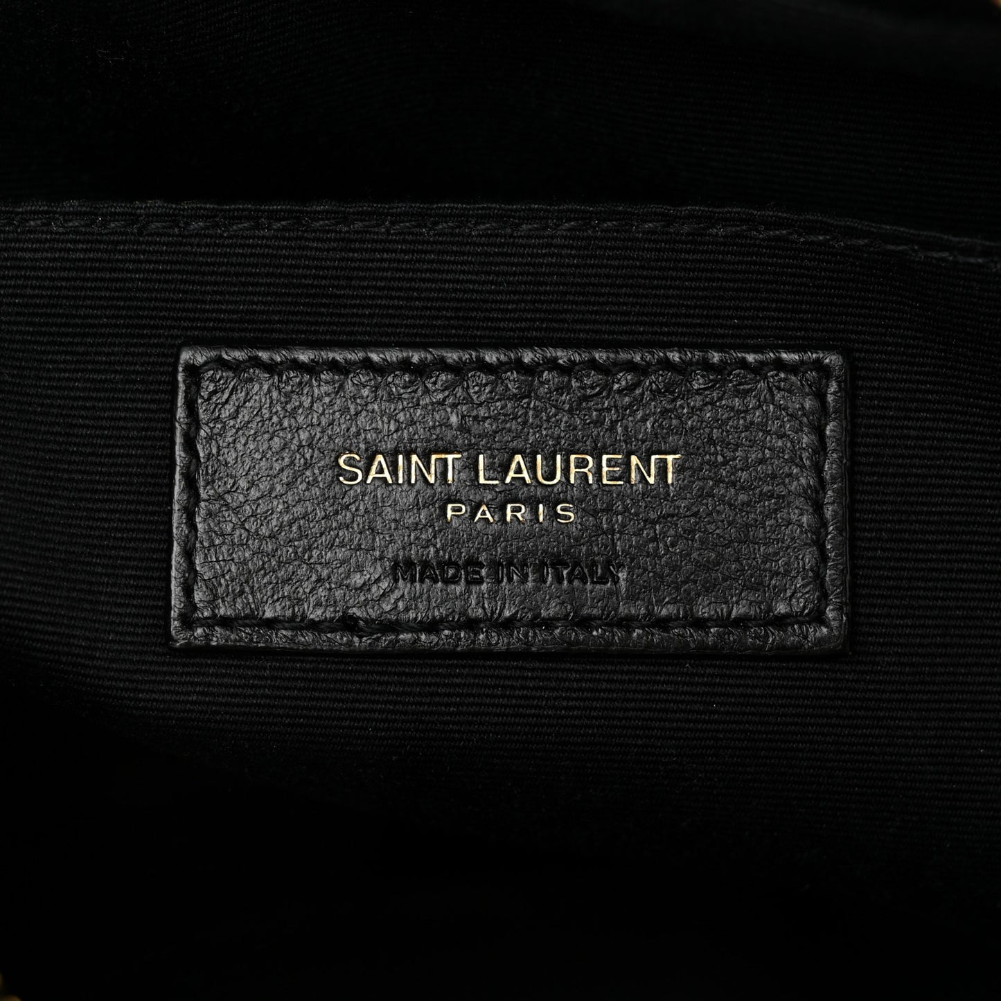 Calfskin Matelasse Monogram Lou Camera Bag Dark Latte