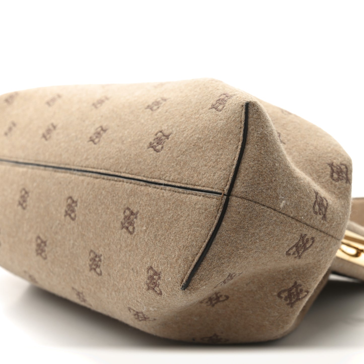 Flannel Karligraphy Embroidered Medium Fendi First Camel