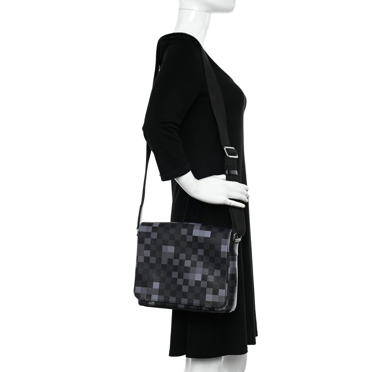 Damier Graphite Pixel District PM Gris