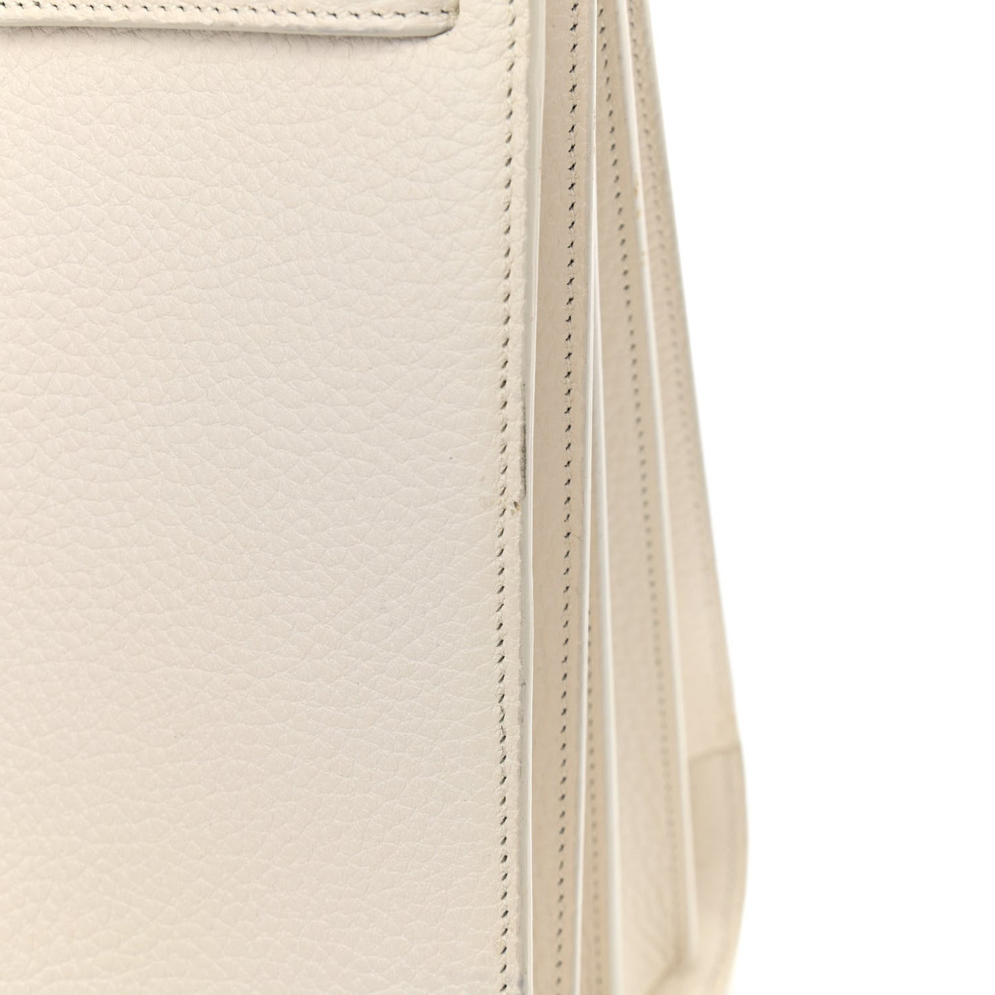 Grained Calfskin Small Sac De Jour Dove White