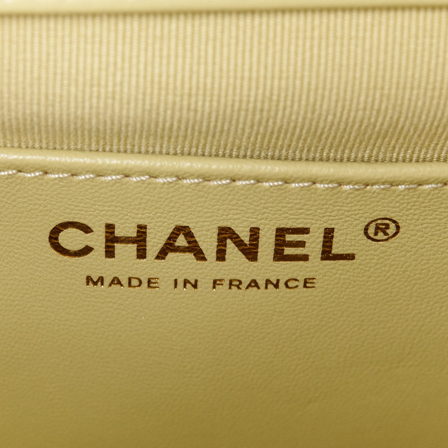 Shiny Lambskin Quilted Mini Flap Green
