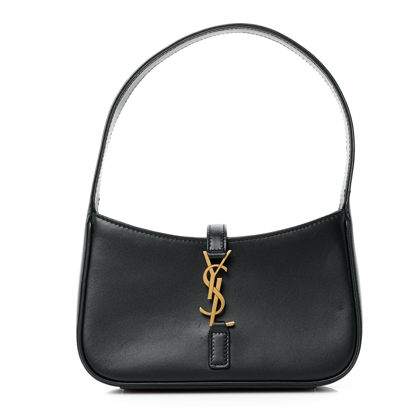 Smooth Calfskin Le 5 A 7 Mini Hobo Black