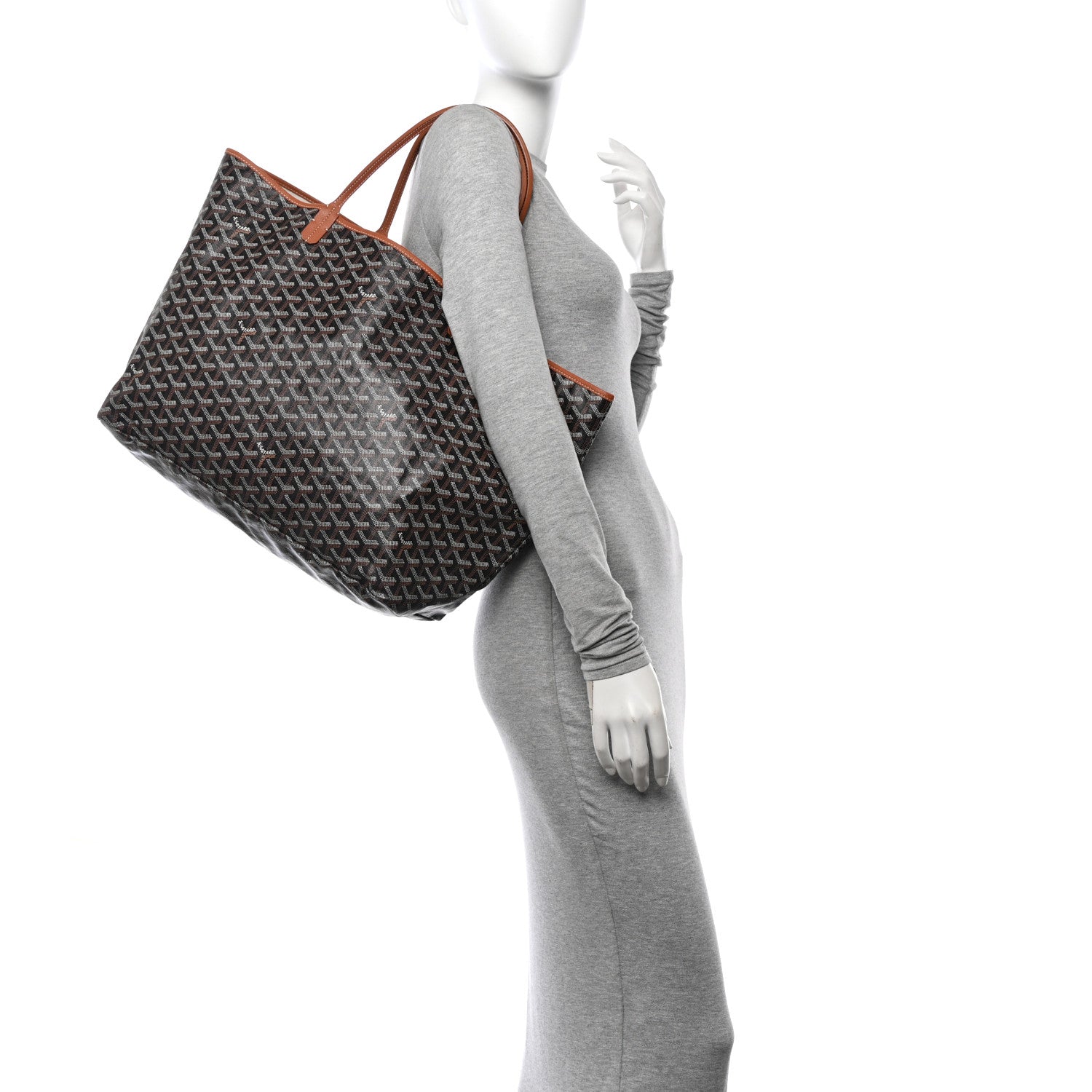 Goyard Goyardine Saint Louis GM Black Gold 2 of 12