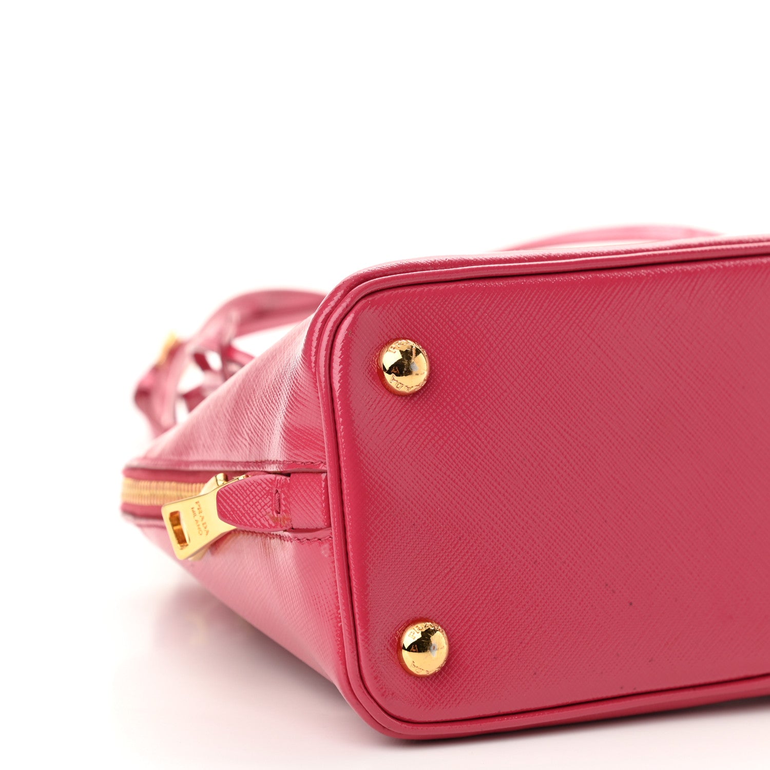 Prada Saffiano Lux Small Promenade Tote Peonia 8 of 9