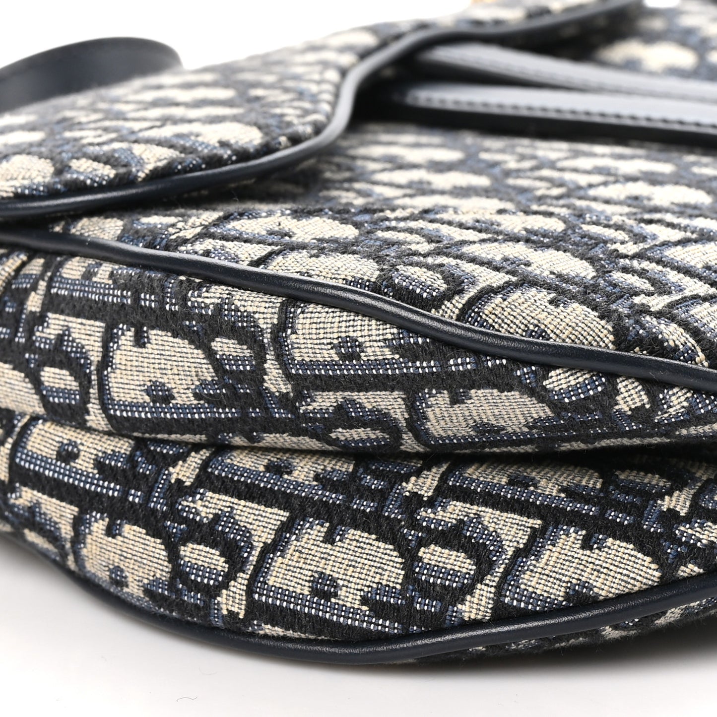 Oblique Saddle Bag With Strap Blue