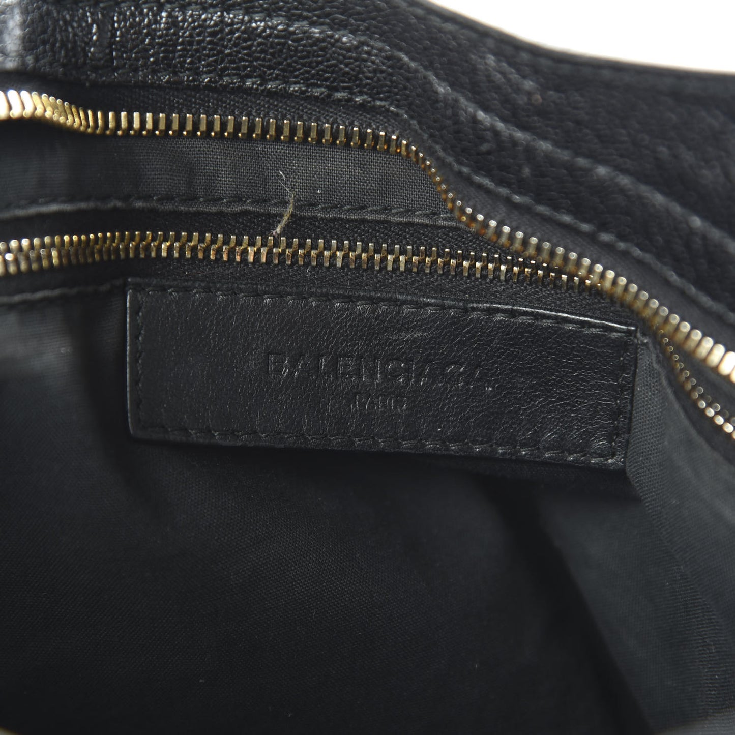 Chevre Gold Metallic Edge Hardware City Black
