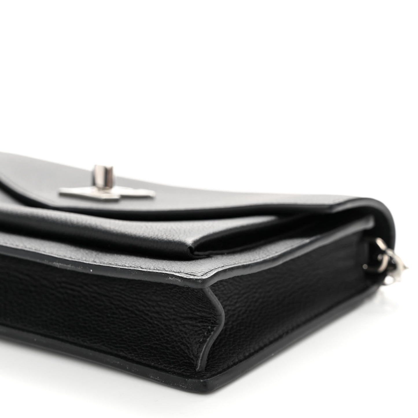 Soft Calfskin My Lockme Chain Pochette Black