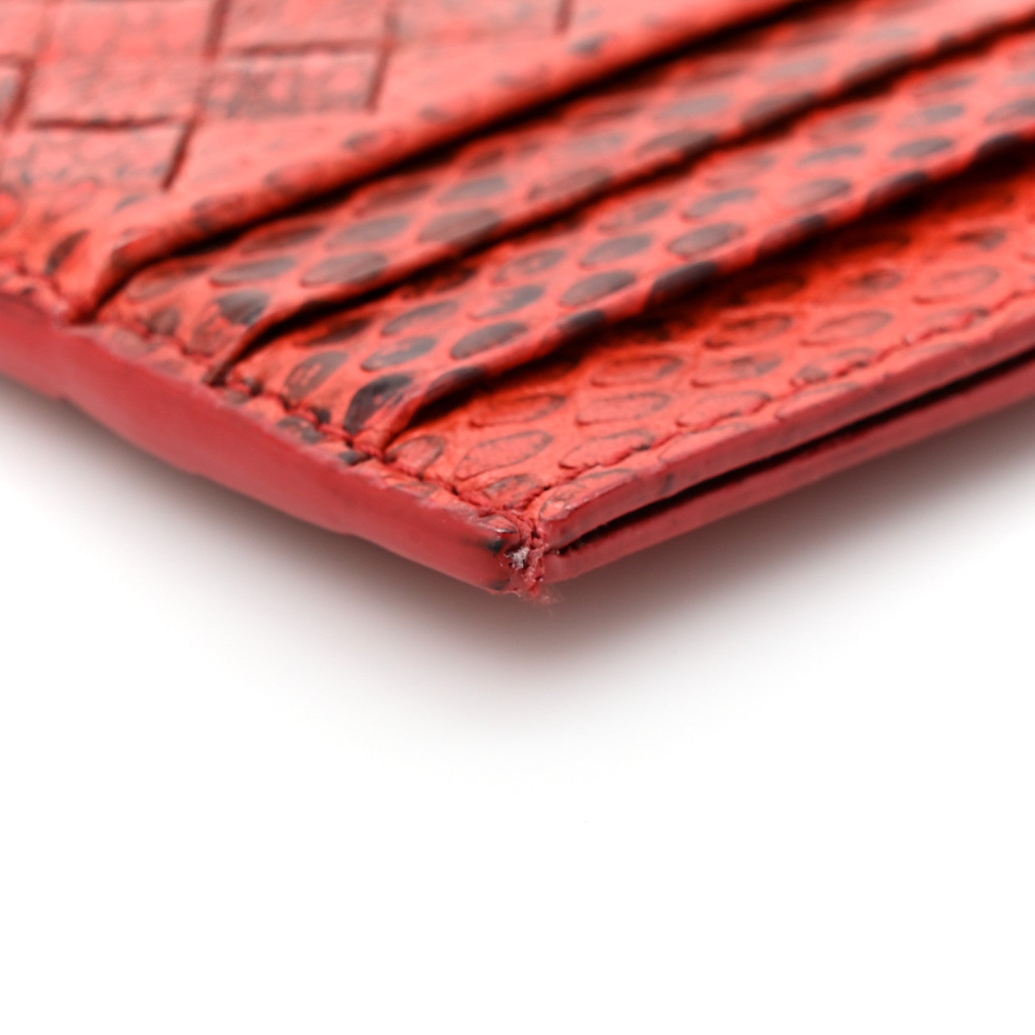 Bottega Veneta Ayers Intrecciato Card Holder Red 8 of 9