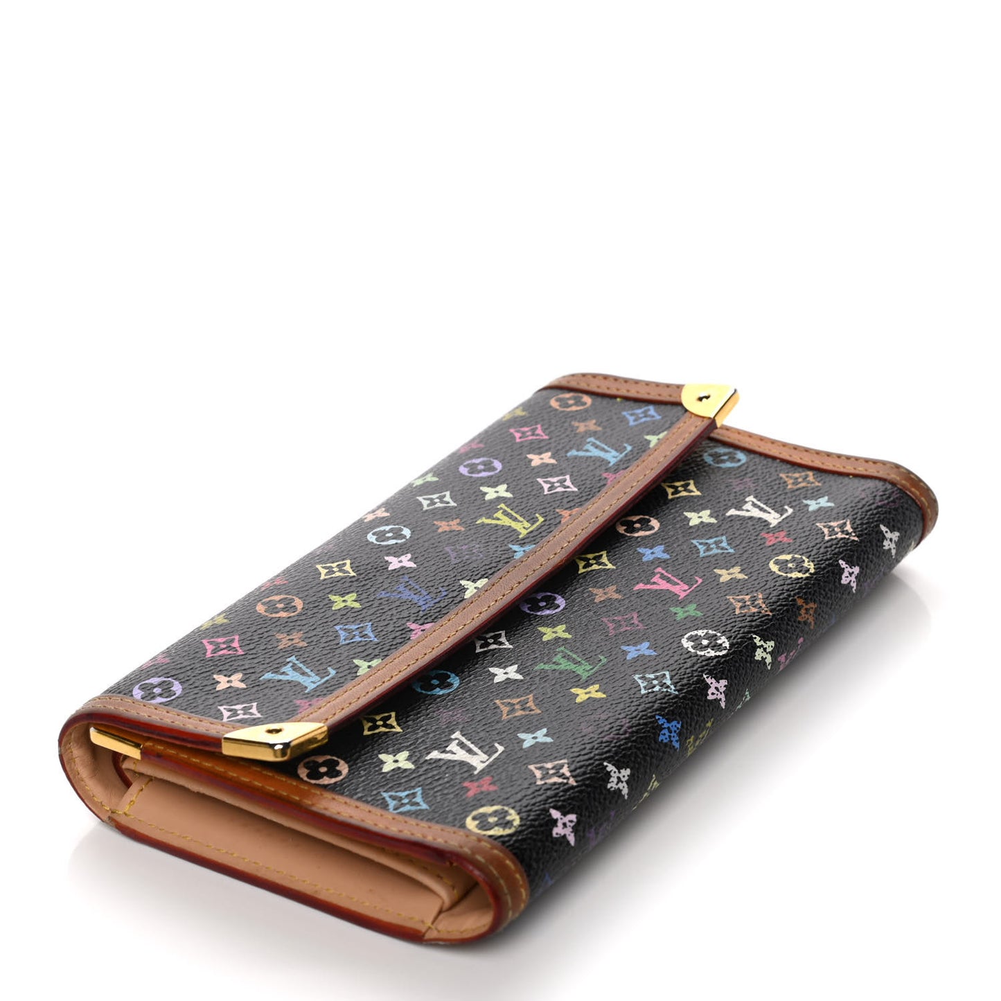 Monogram Multicolor Porte Tresor International Wallet Black