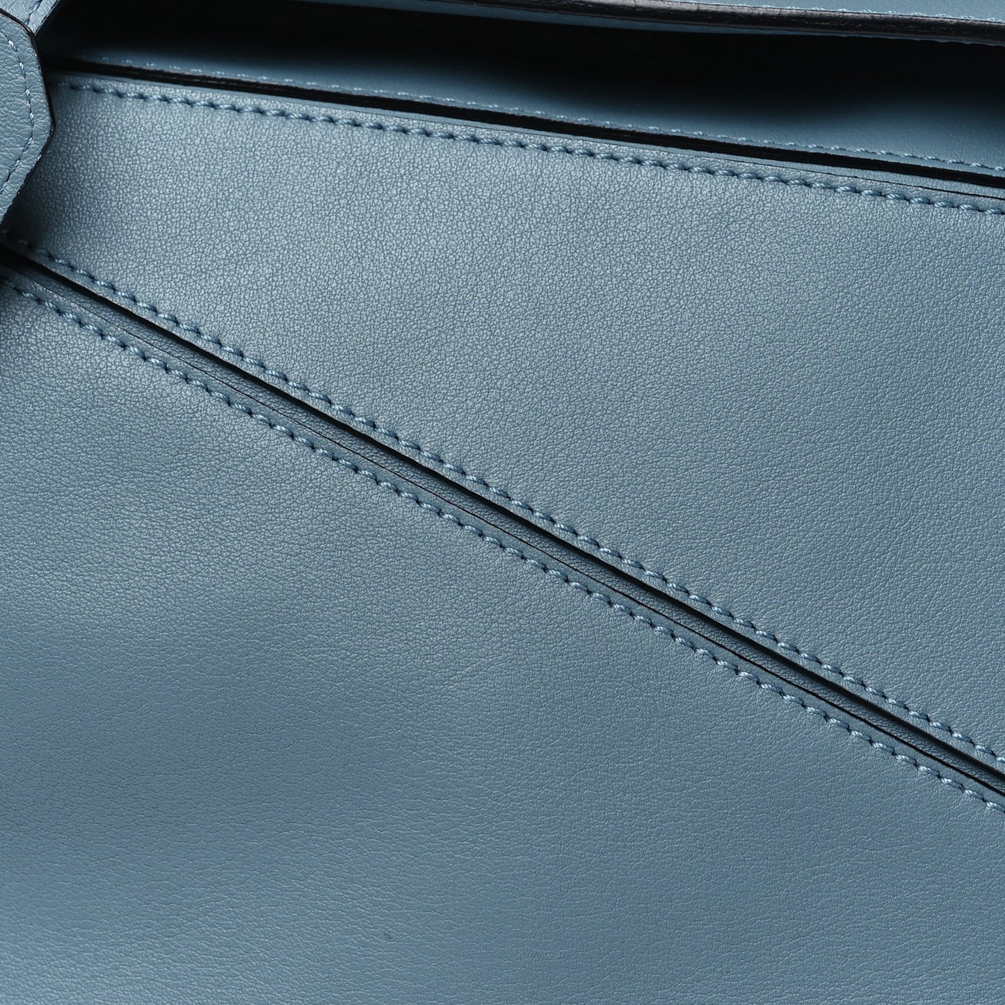Calfskin Medium Puzzle Bag Stone Blue