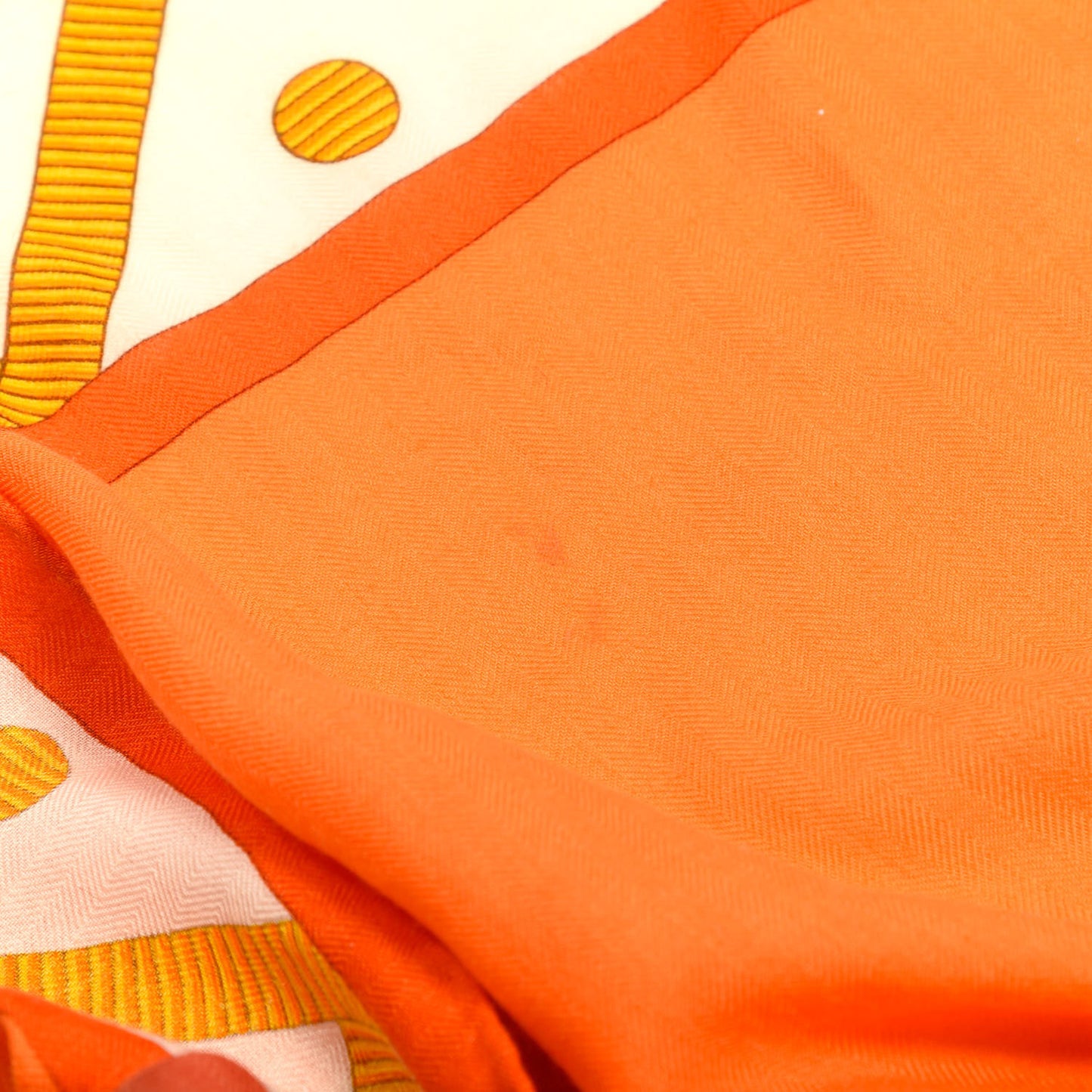Cashmere Silk Balade En Berline Shawl 140 Orange Soleil Vert