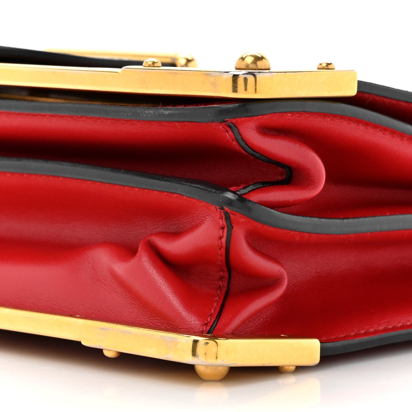 City Calfskin Saffiano Cahier Bag Fuoco Black