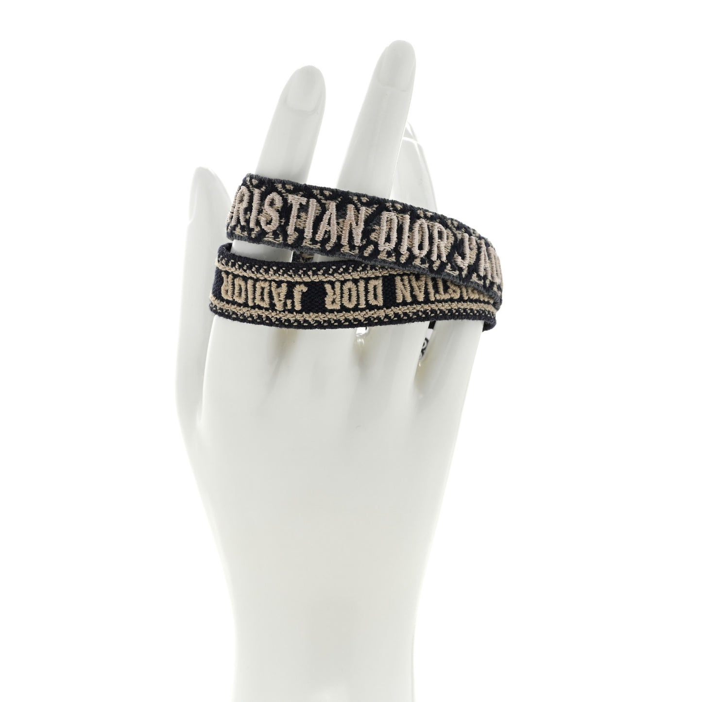 Woven Cotton J'Adior Friendship Bracelet Set Navy