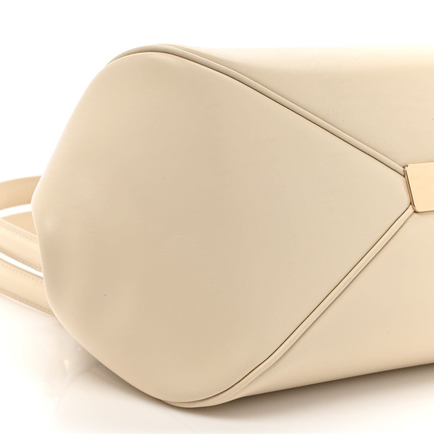 Calfskin Small Key Shoulder Bag Dusty Ivory