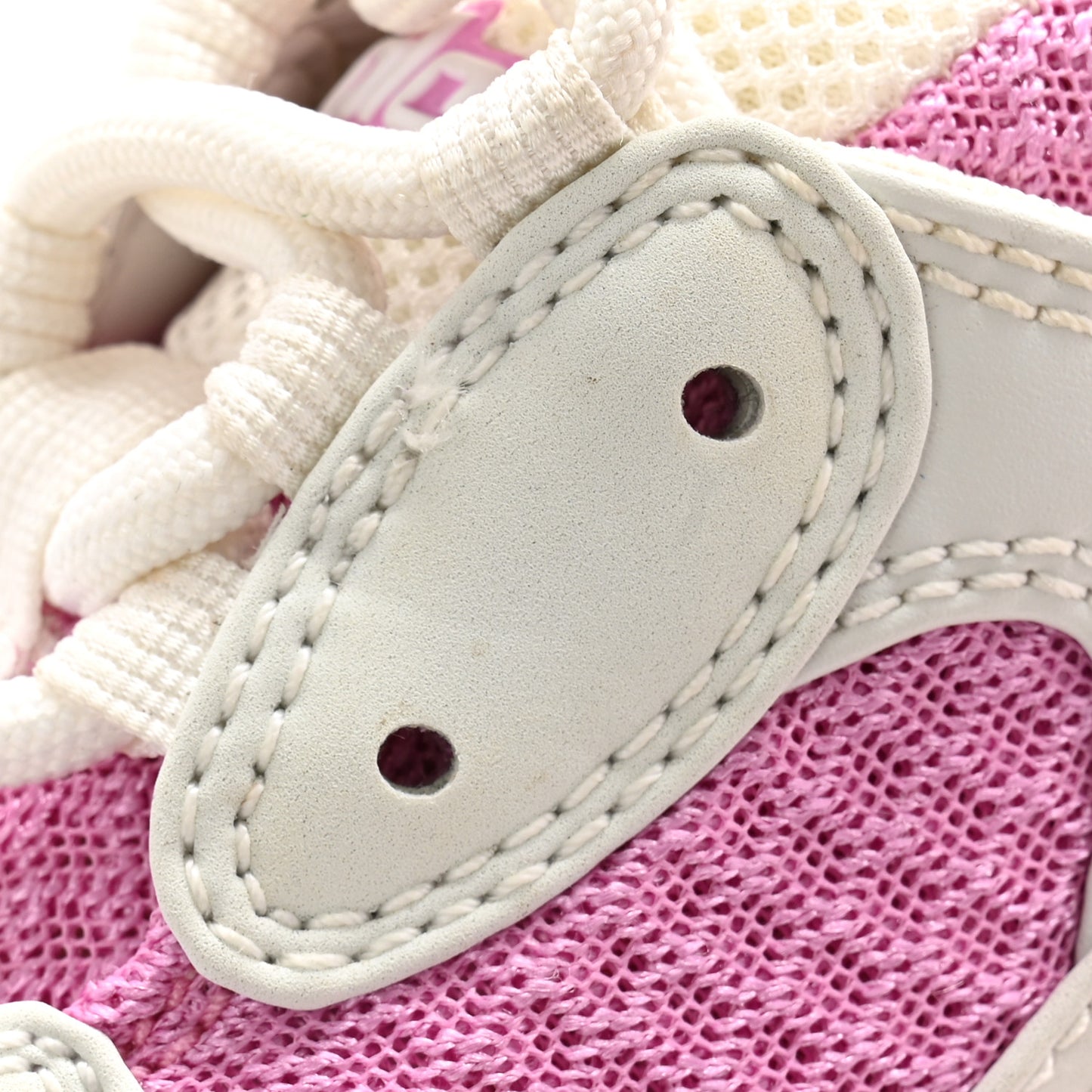 Fabric Mesh Clear Sole Womens Triple S Sneakers 38 White Pink