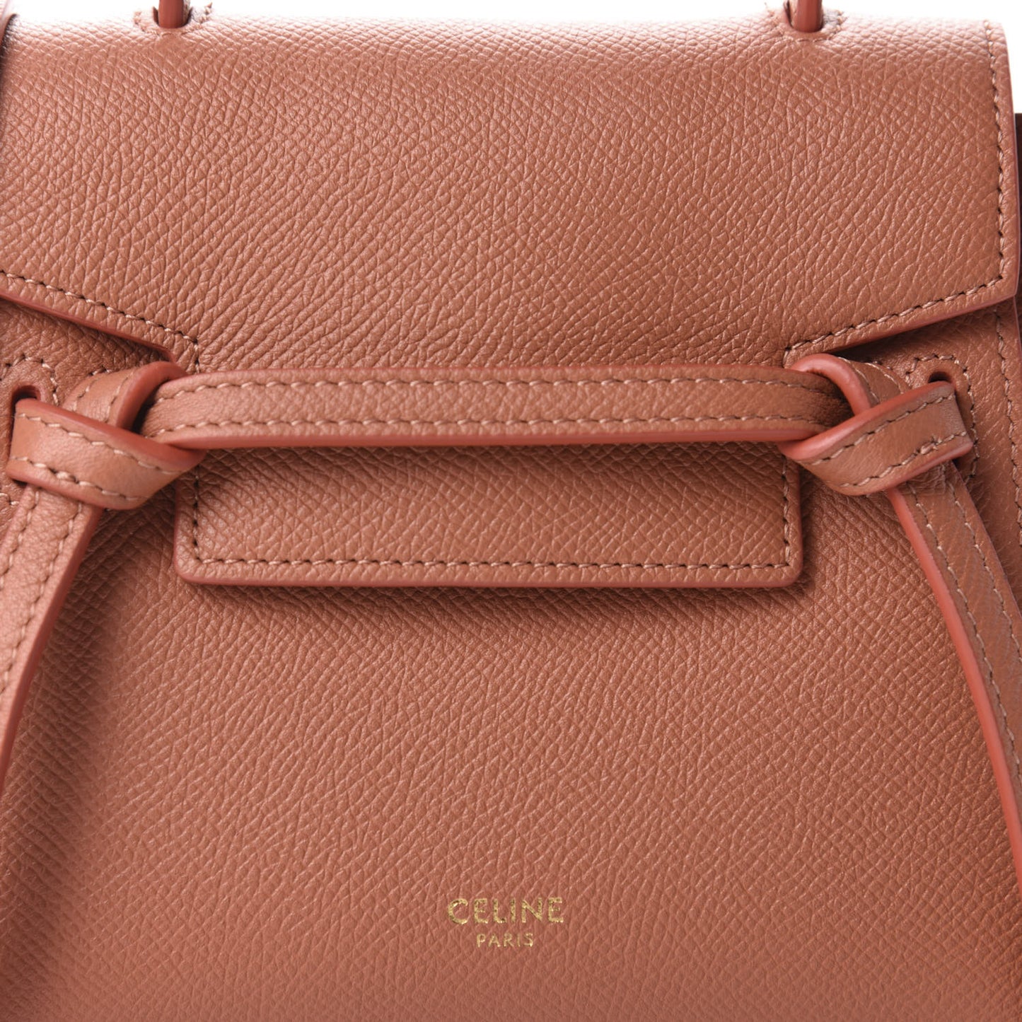 Grained Calfskin Pico Belt Bag Lychee